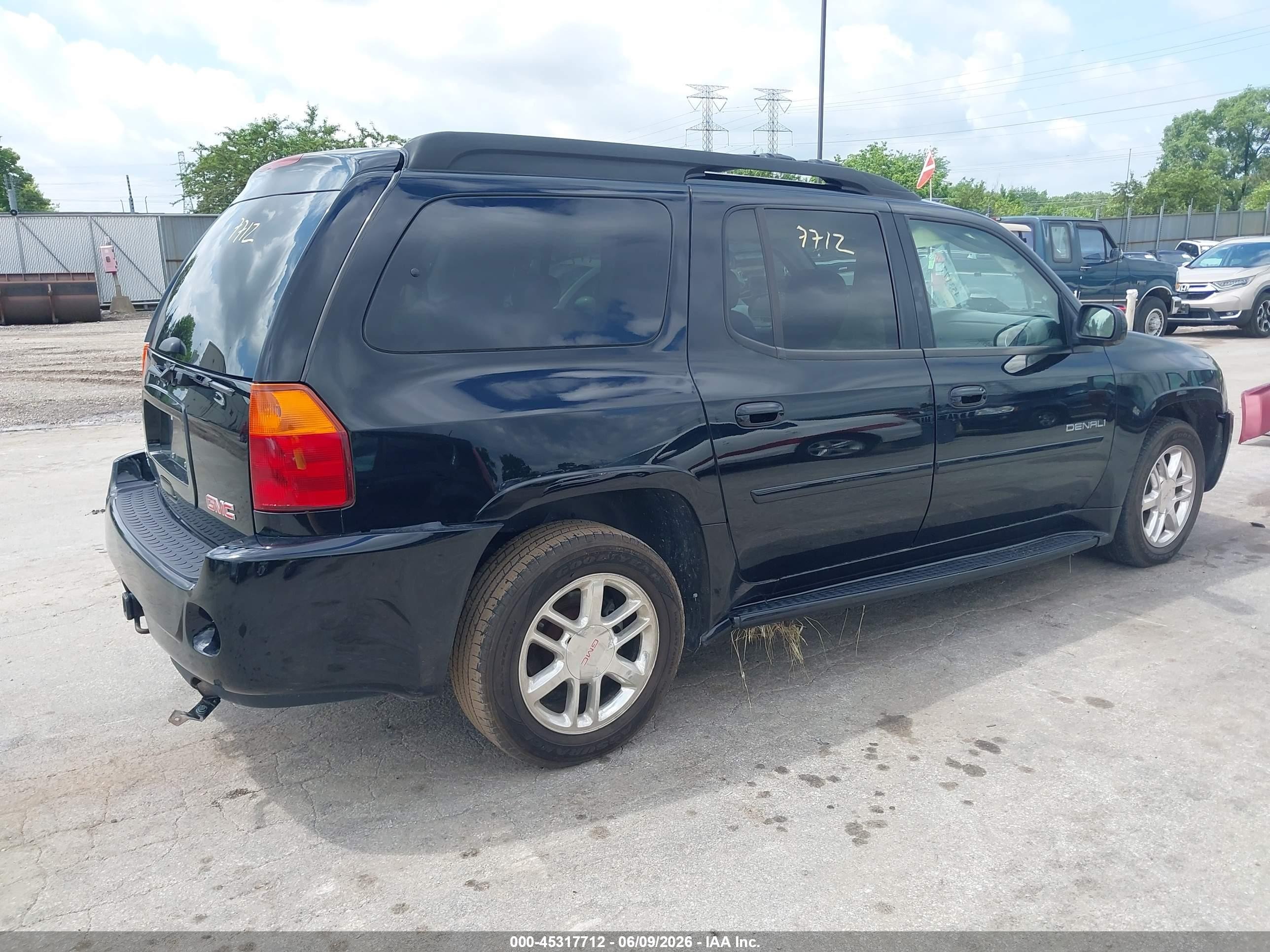 2006 Gmc Envoy Xl Denali Black vin: 1GKET66M066129683