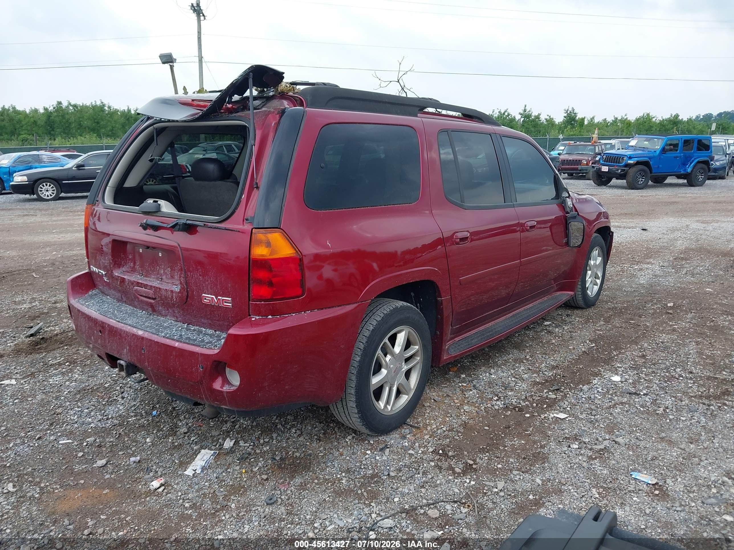 2006 Gmc Envoy Xl Denali Red vin: 1GKET66M366135607