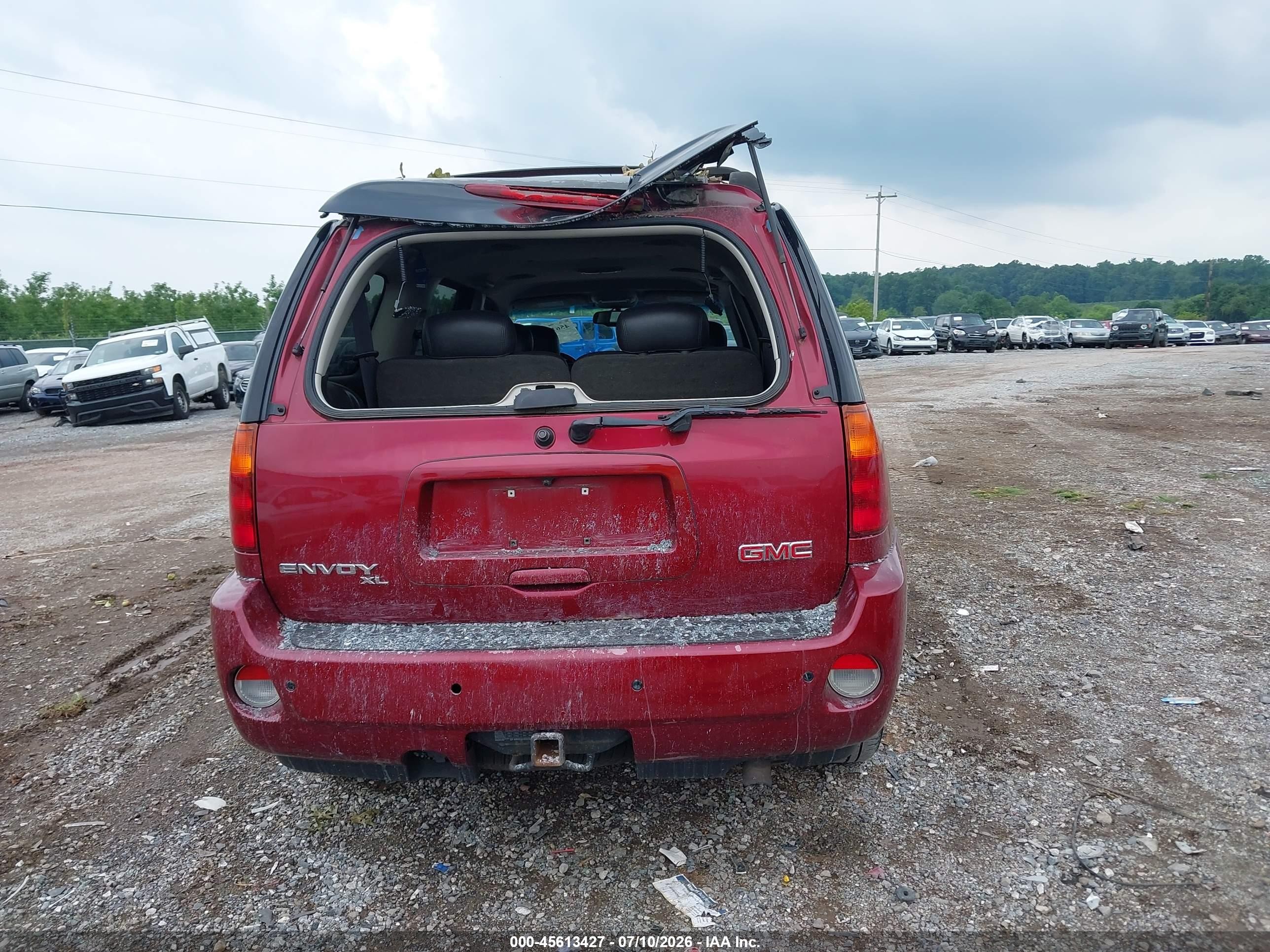 2006 Gmc Envoy Xl Denali Red vin: 1GKET66M366135607
