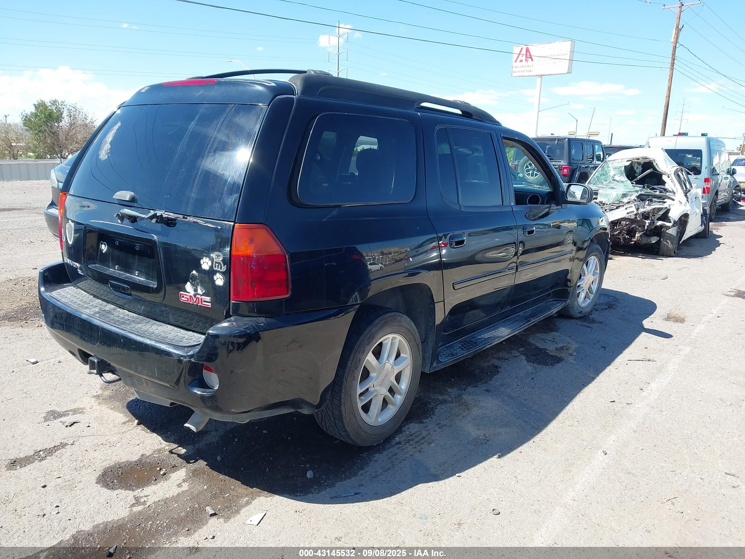 2006 Gmc Envoy Xl Denali Black vin: 1GKET66M466137401