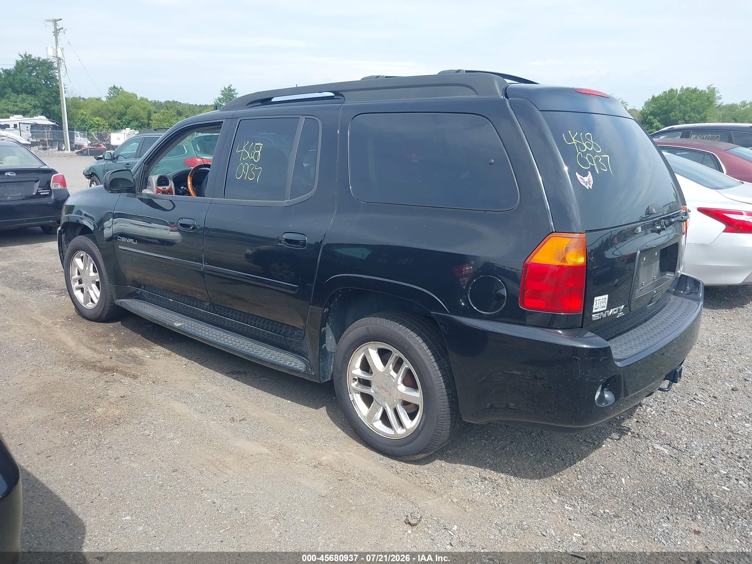 2006 Gmc Envoy Xl Denali Black vin: 1GKET66M566169581