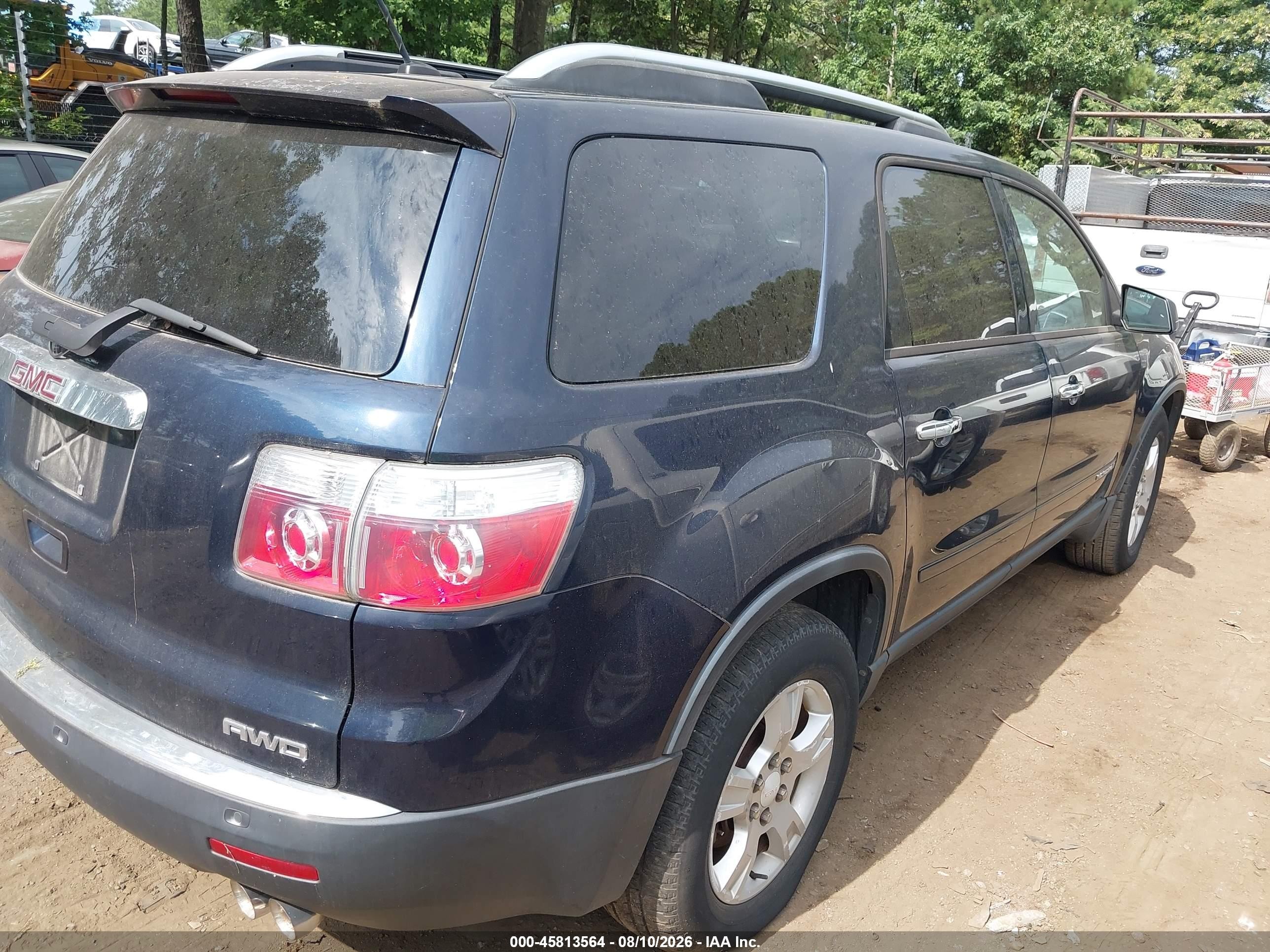 2007 Gmc Acadia Sle-1 Dark Blue vin: 1GKEV13737J141966
