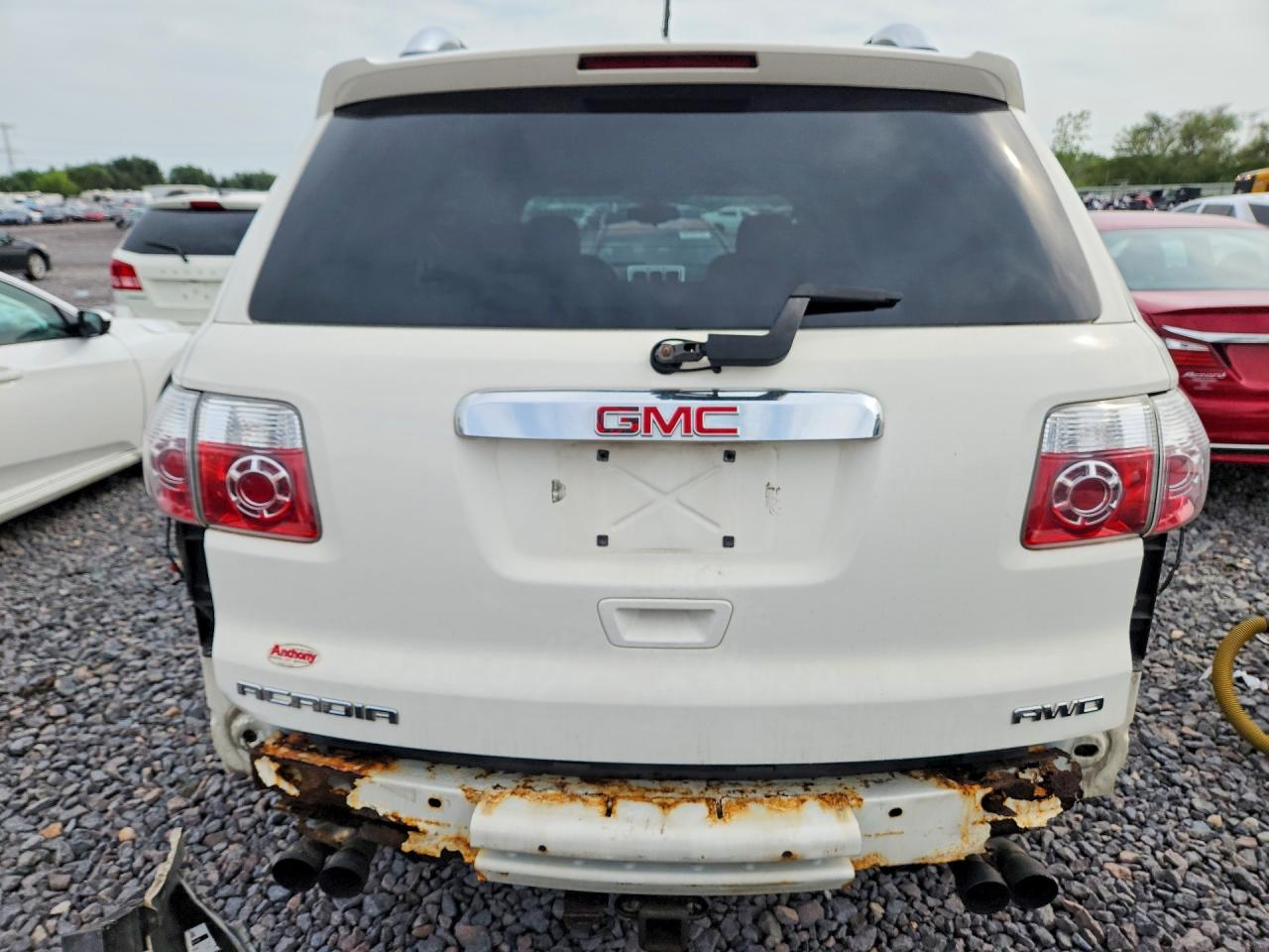 2009 Gmc Acadia Sle White vin: 1GKEV13D19J153817