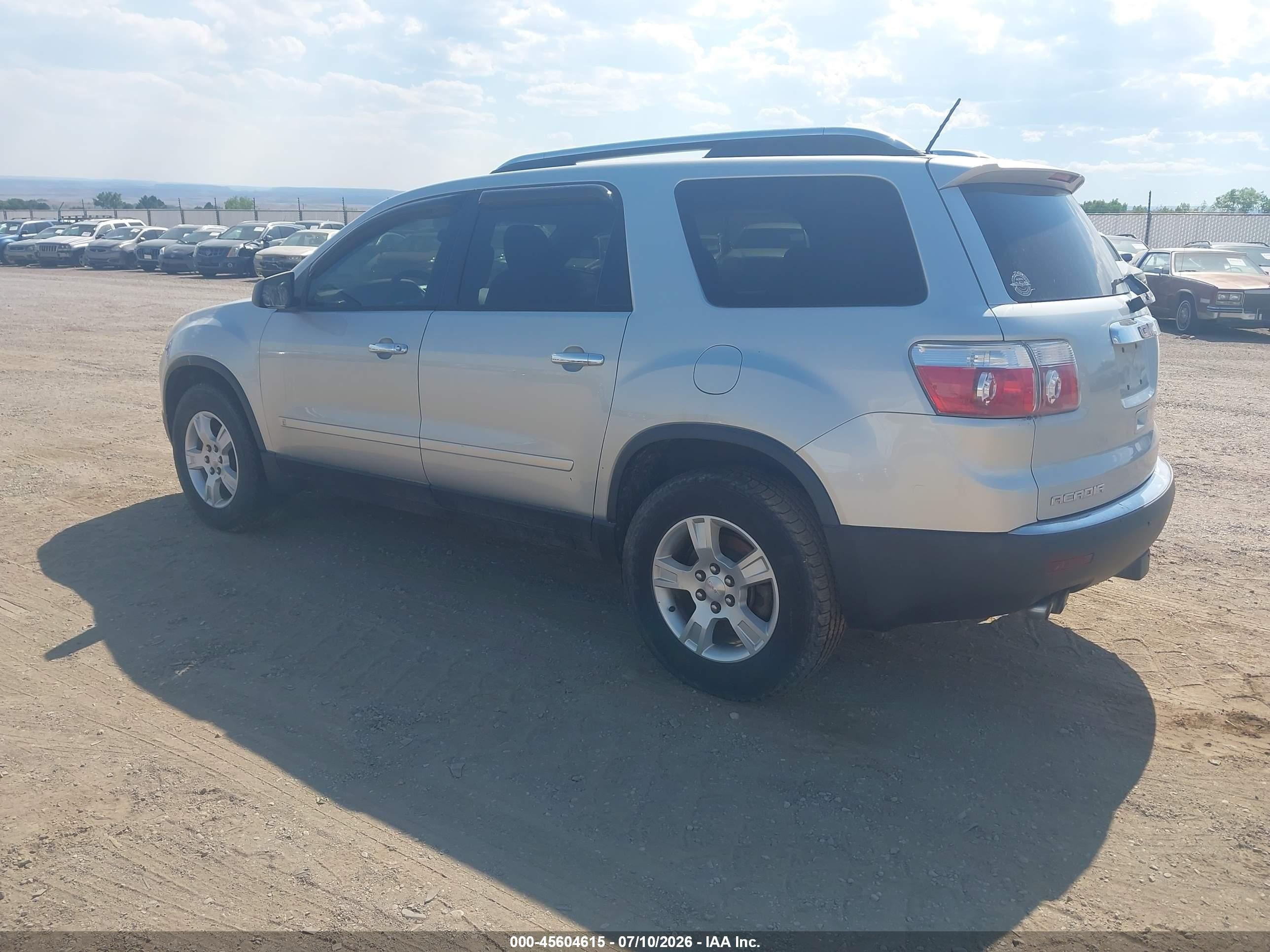 2009 Gmc Acadia Sle1 Silver vin: 1GKEV13D29J110300