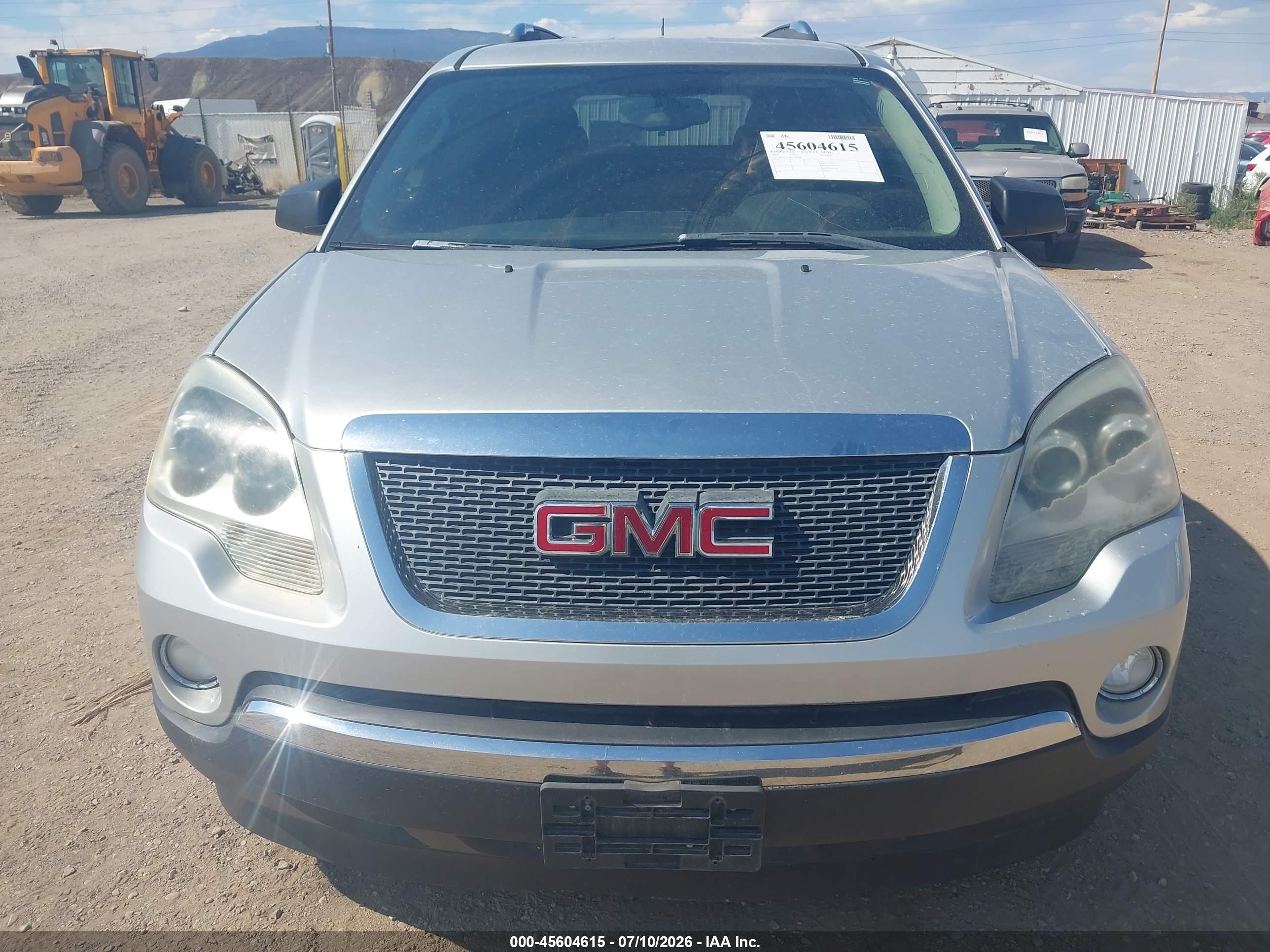 2009 Gmc Acadia Sle1 Silver vin: 1GKEV13D29J110300