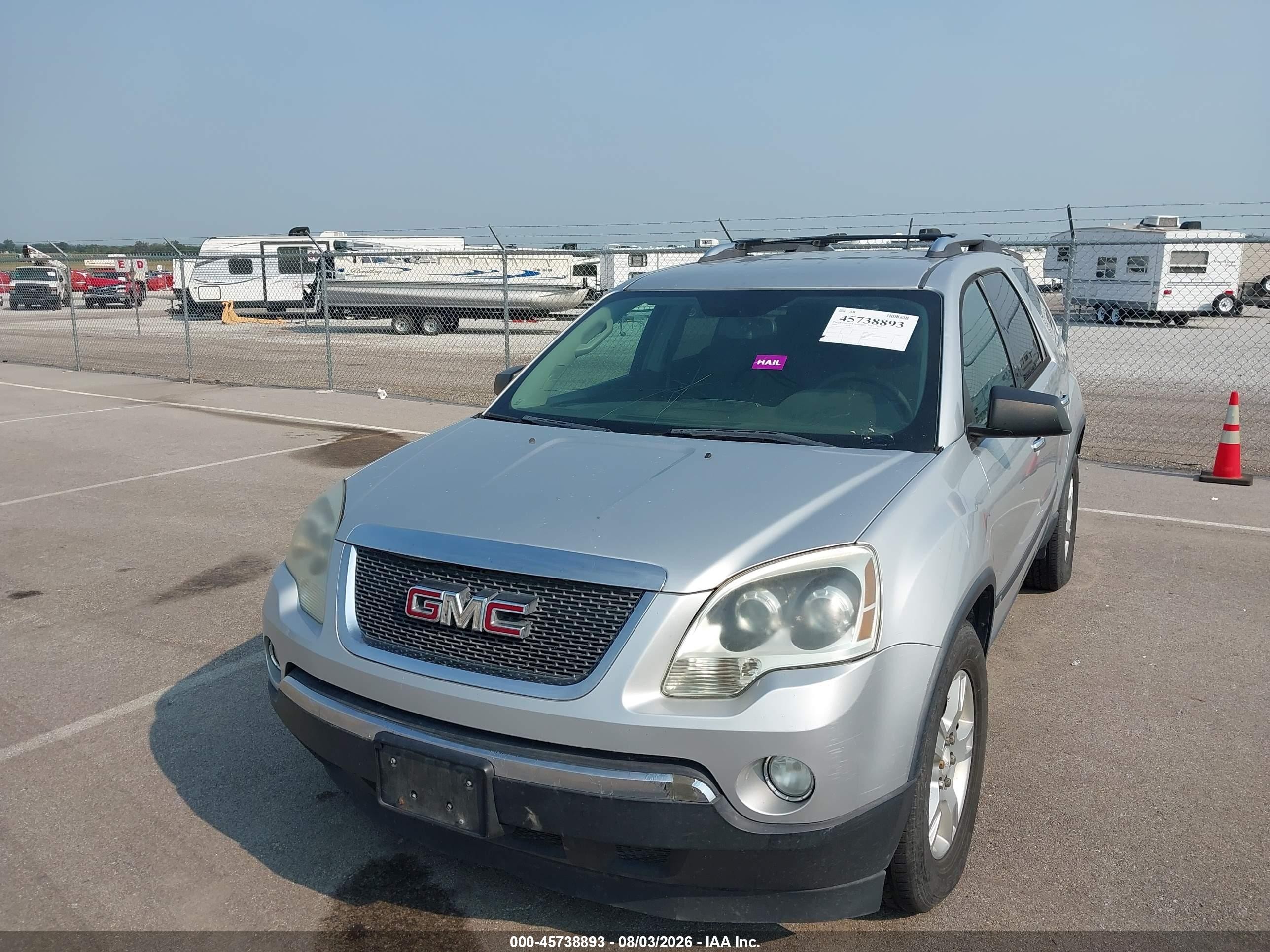 2009 Gmc Acadia Sle1 Silver vin: 1GKEV13D79J191925
