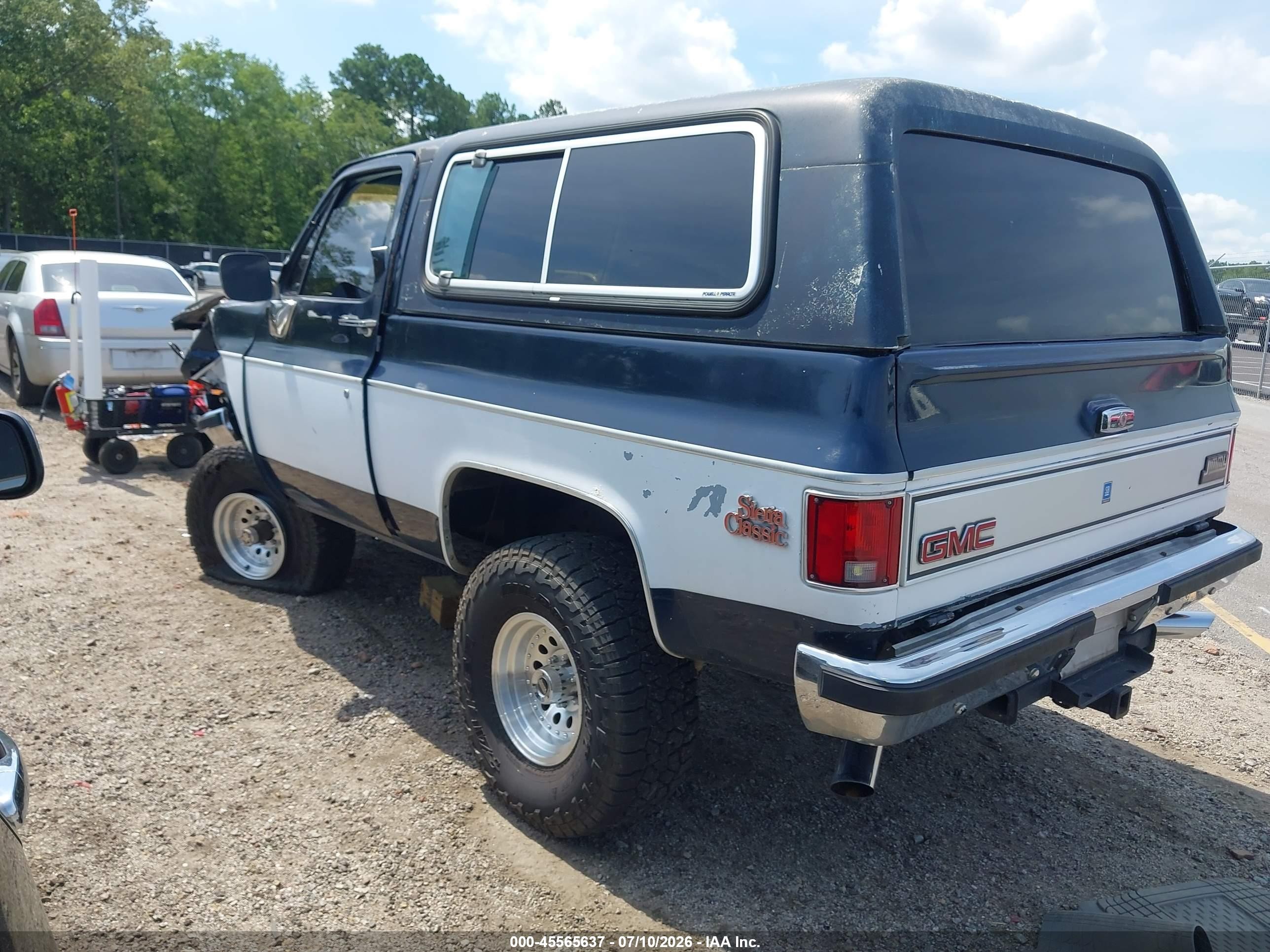 1989 Gmc Jimmy V15 Dark Blue vin: 1GKEV18K7KF533809
