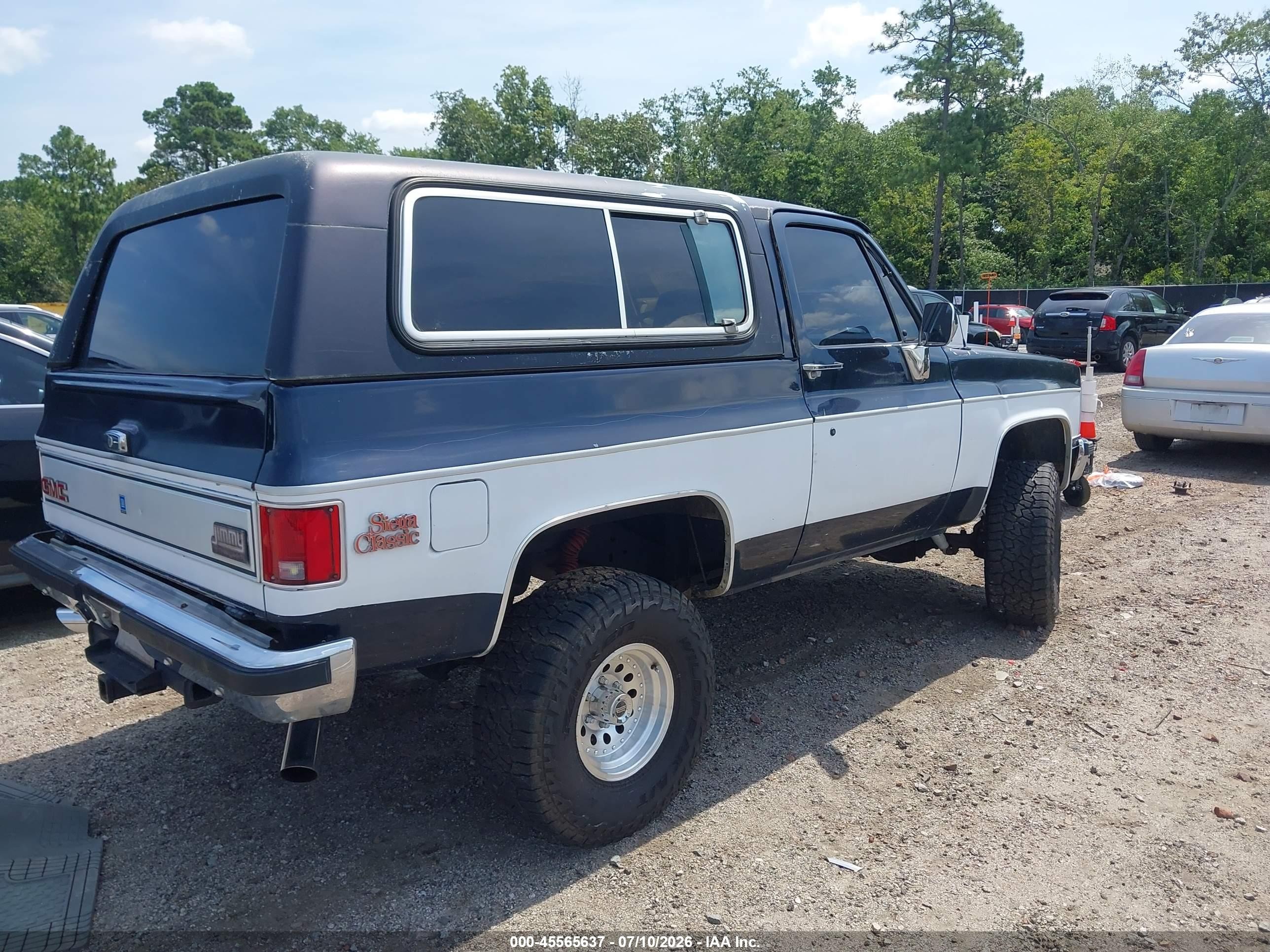 1989 Gmc Jimmy V15 Dark Blue vin: 1GKEV18K7KF533809