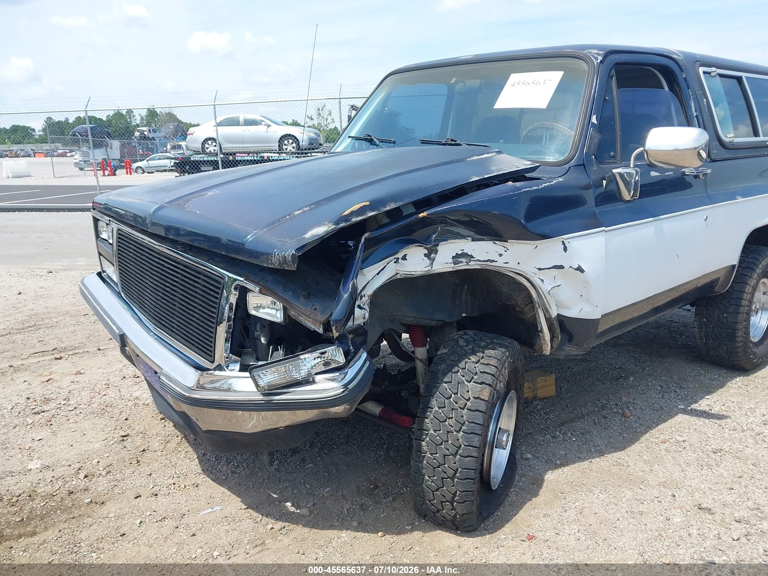 1989 Gmc Jimmy V15 Dark Blue vin: 1GKEV18K7KF533809