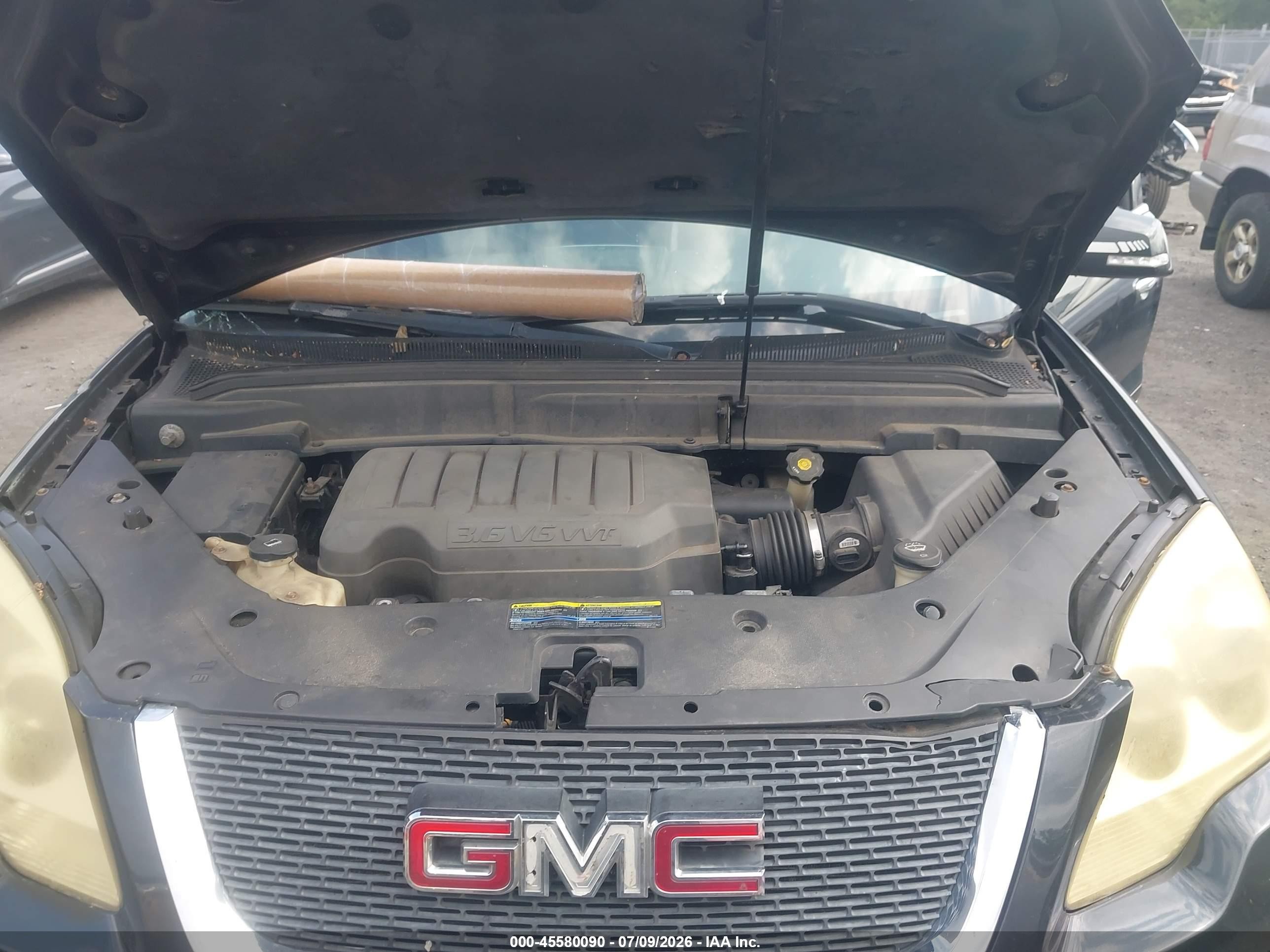 2008 Gmc Acadia Slt-1 Black vin: 1GKEV23708J265409