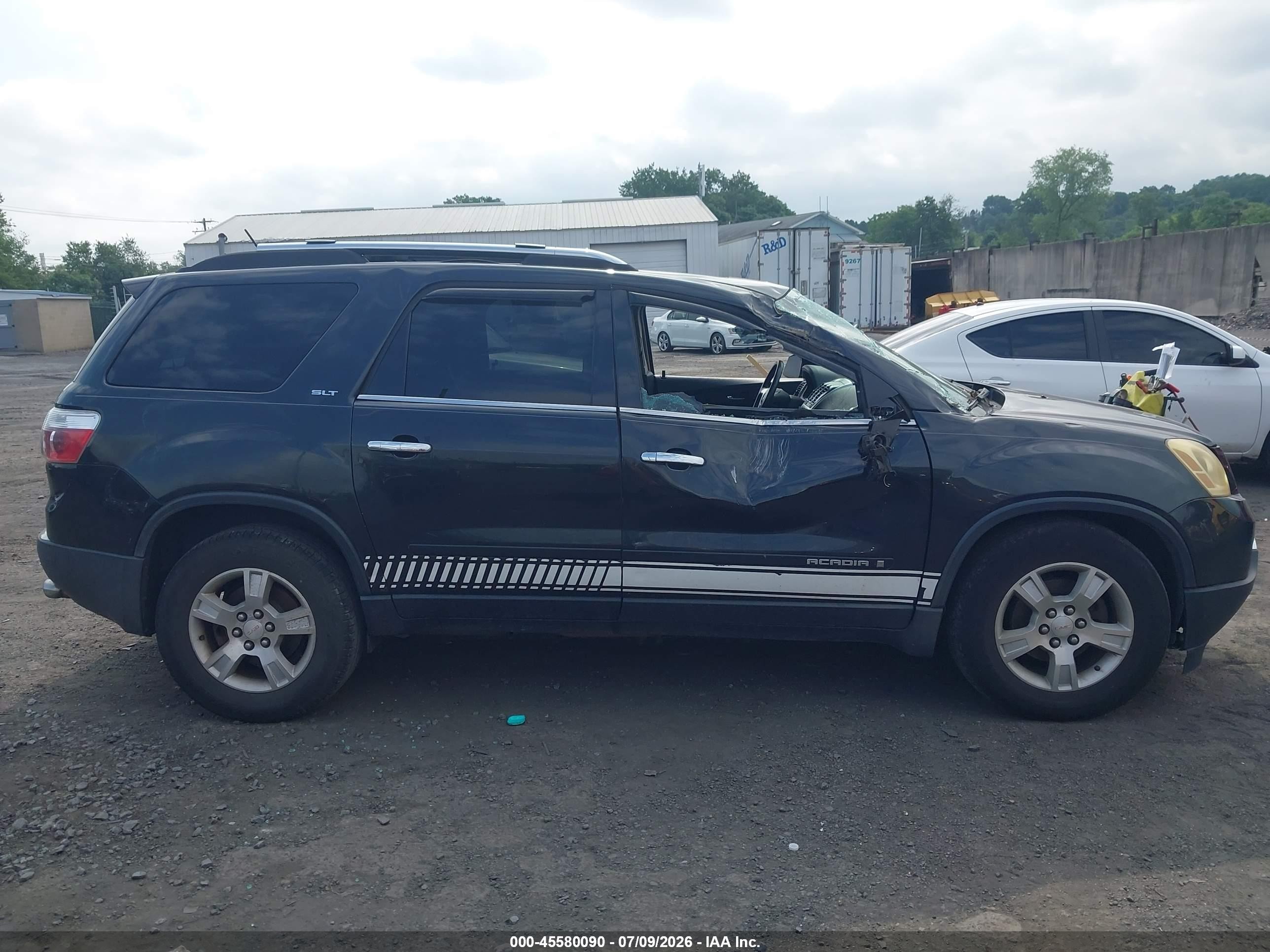 2008 Gmc Acadia Slt-1 Black vin: 1GKEV23708J265409