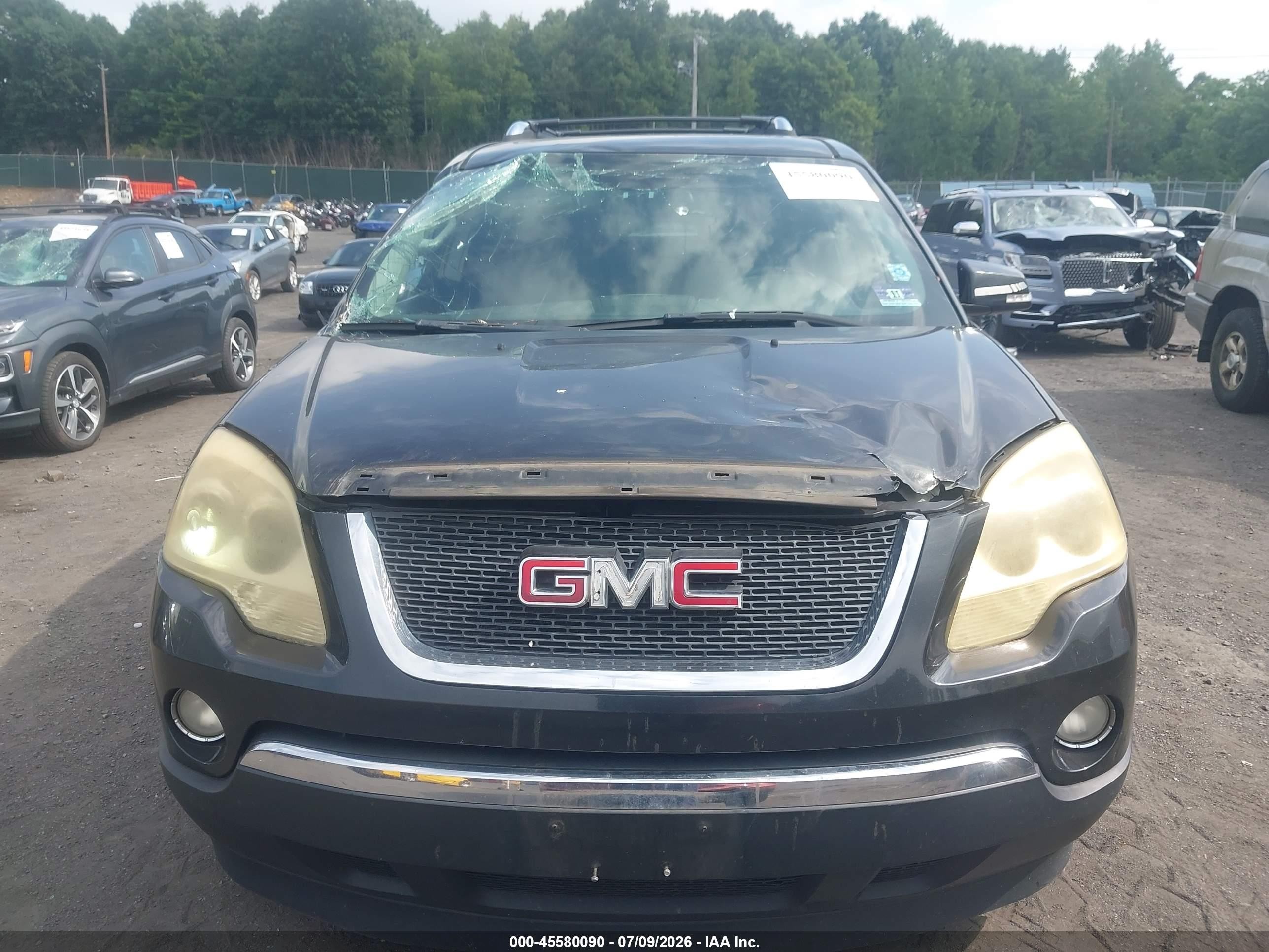 2008 Gmc Acadia Slt-1 Black vin: 1GKEV23708J265409