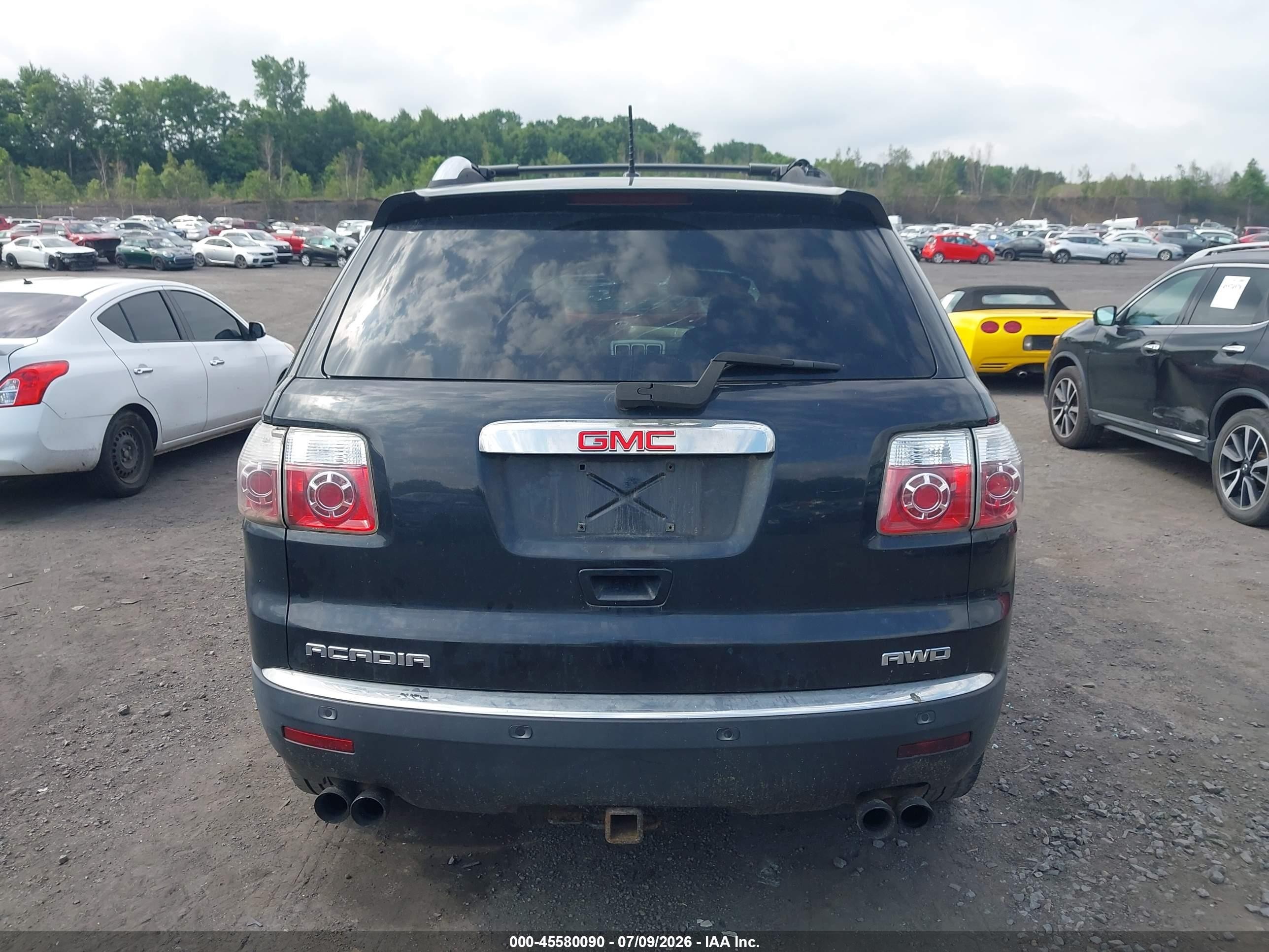 2008 Gmc Acadia Slt-1 Black vin: 1GKEV23708J265409