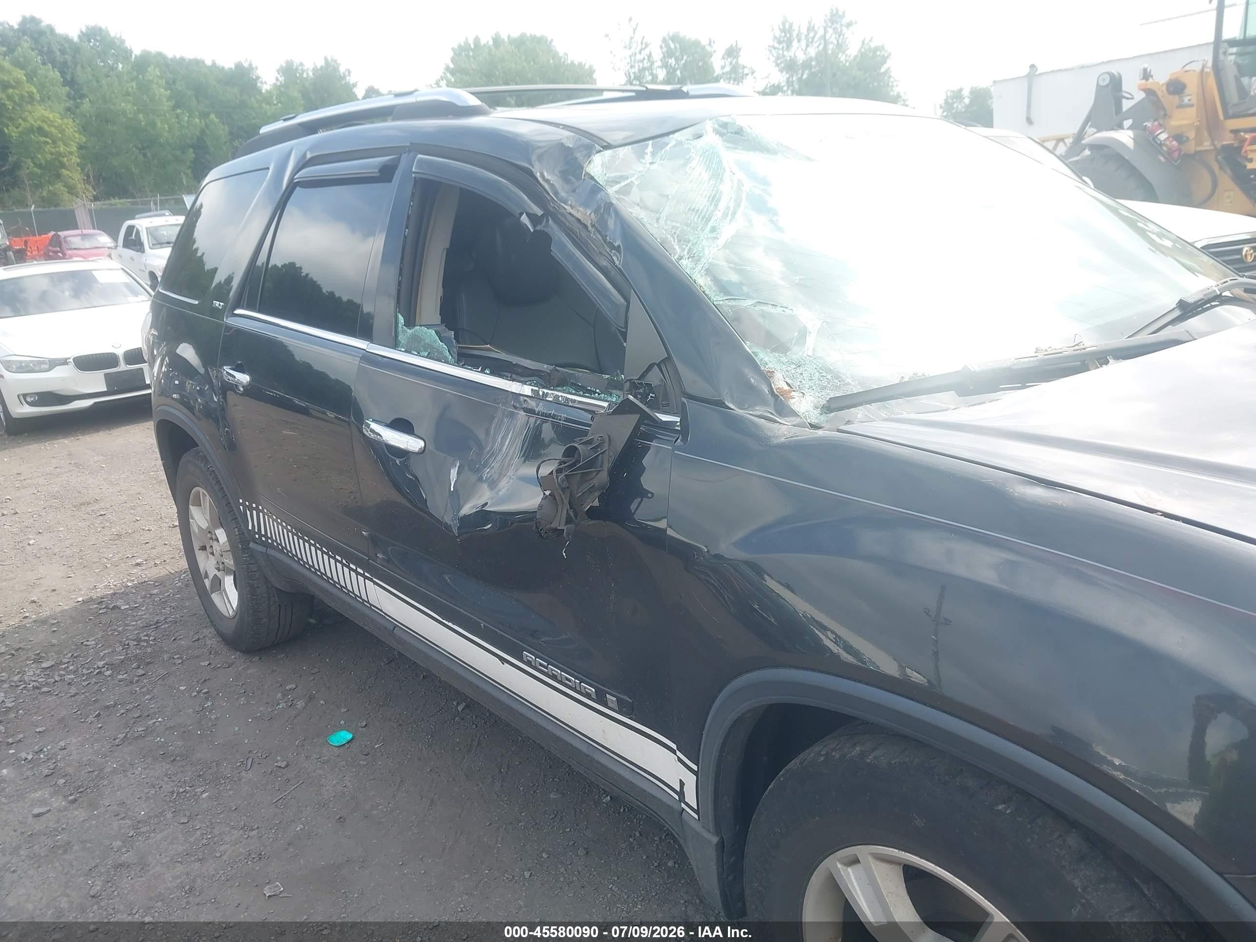 2008 Gmc Acadia Slt-1 Black vin: 1GKEV23708J265409