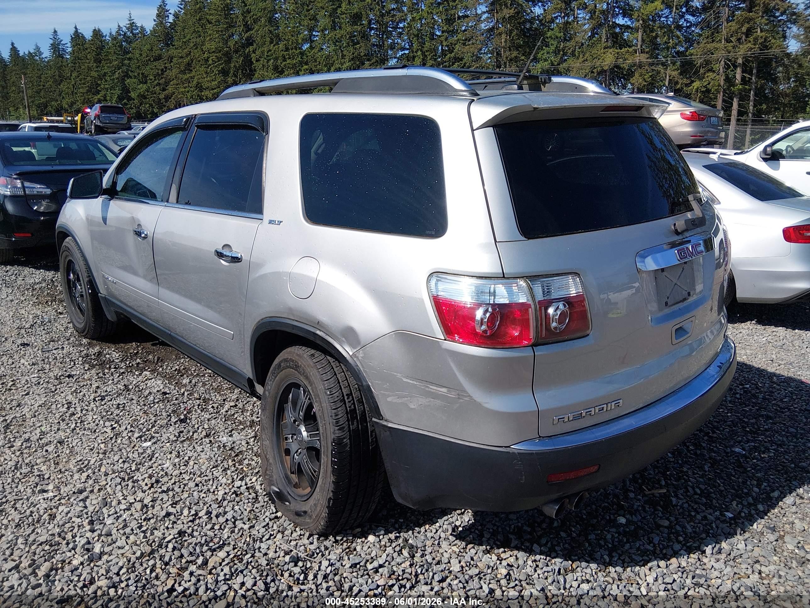 2007 Gmc Acadia Slt-1 Серебряный vin: 1GKEV23717J106932