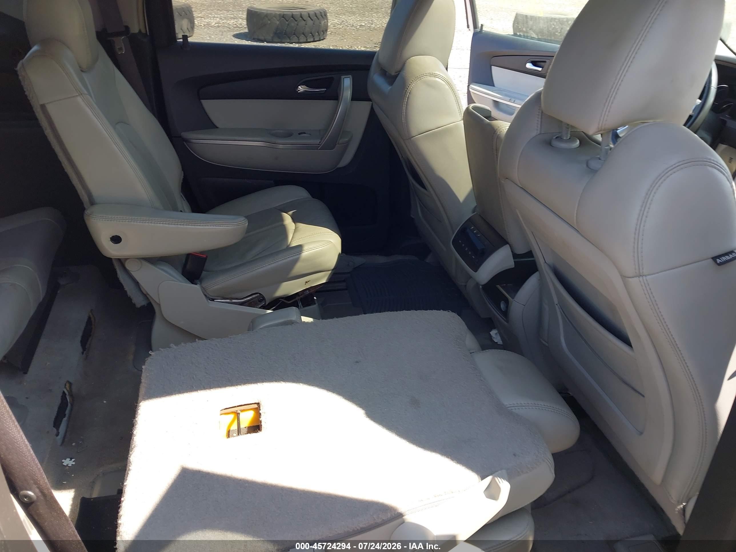 2008 Gmc Acadia Slt-1 White vin: 1GKEV23718J280792