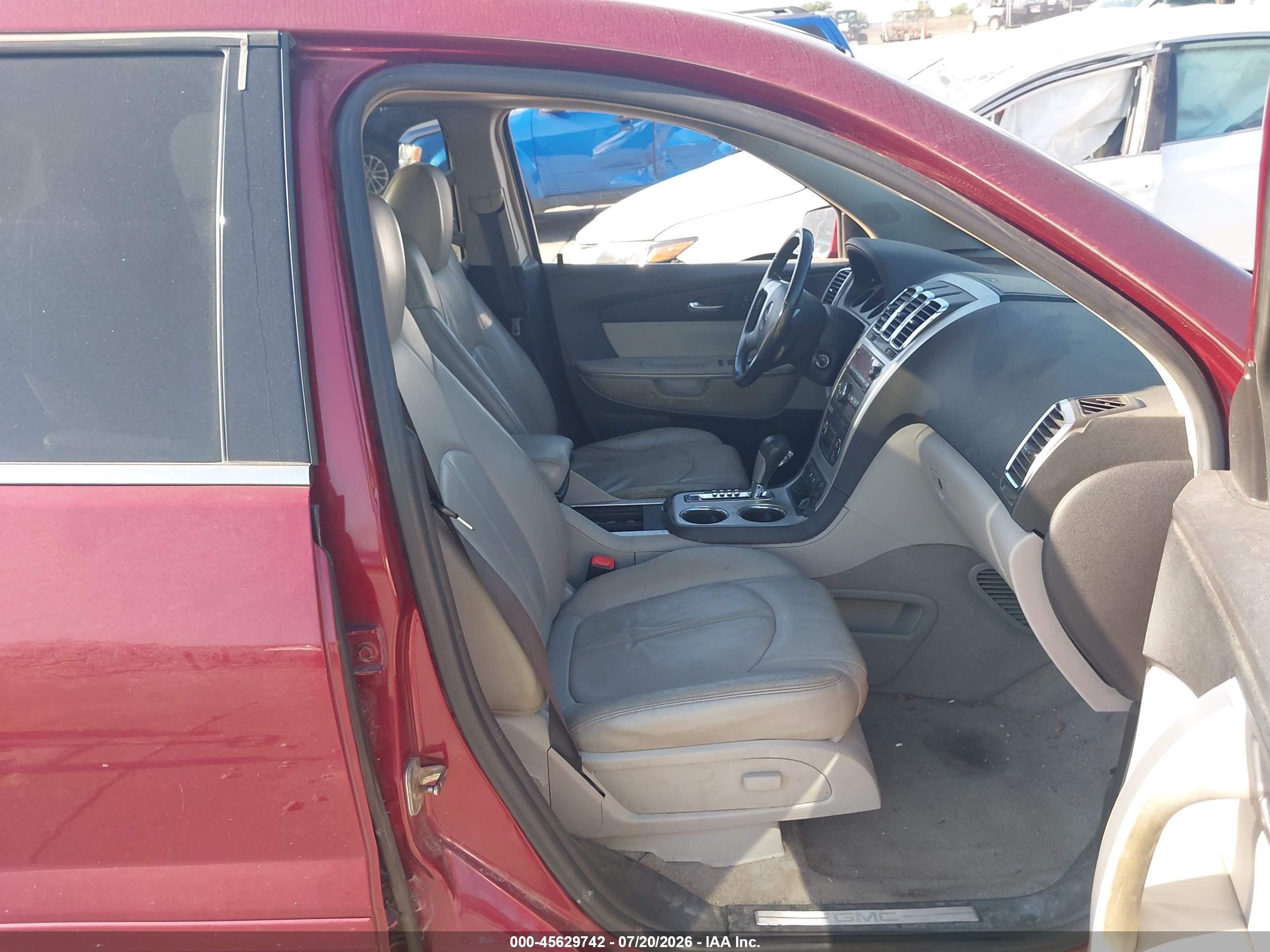 2008 Gmc Acadia Slt-1 Red vin: 1GKEV23728J261488