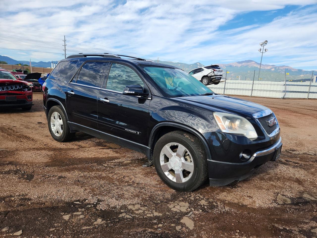 2008 Gmc Acadia Slt-1 Black vin: 1GKEV23738J192861