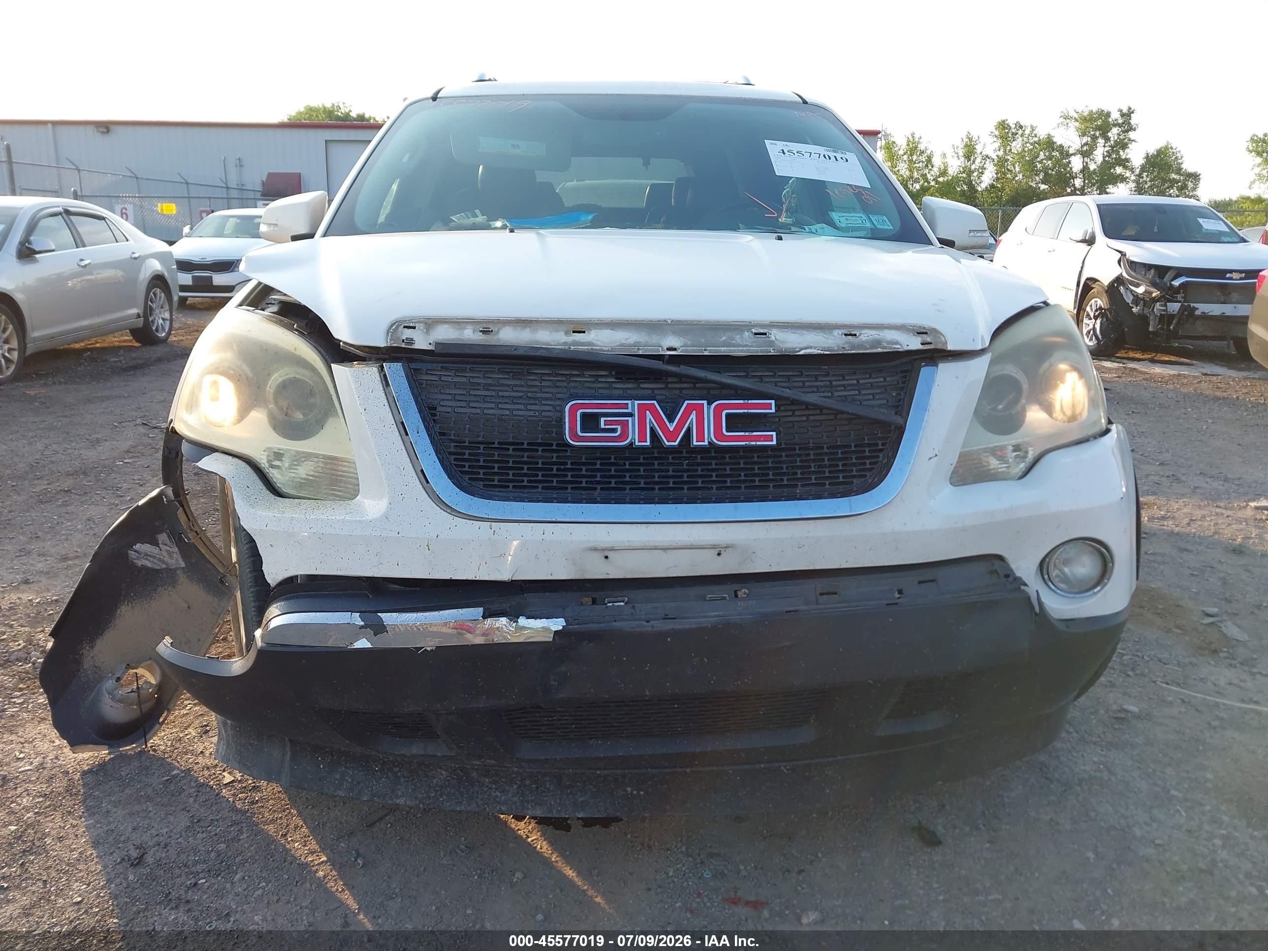 2008 Gmc Acadia Slt-1 White vin: 1GKEV23748J162672