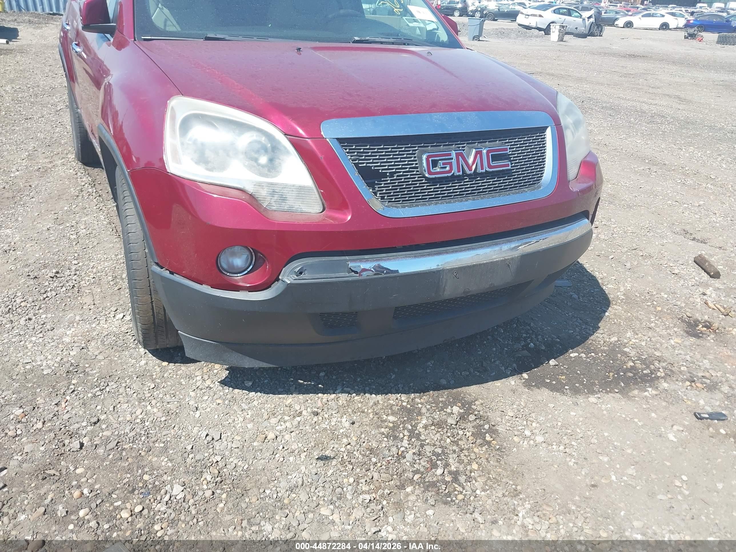 2008 Gmc Acadia Slt-1 Red vin: 1GKEV23758J258648