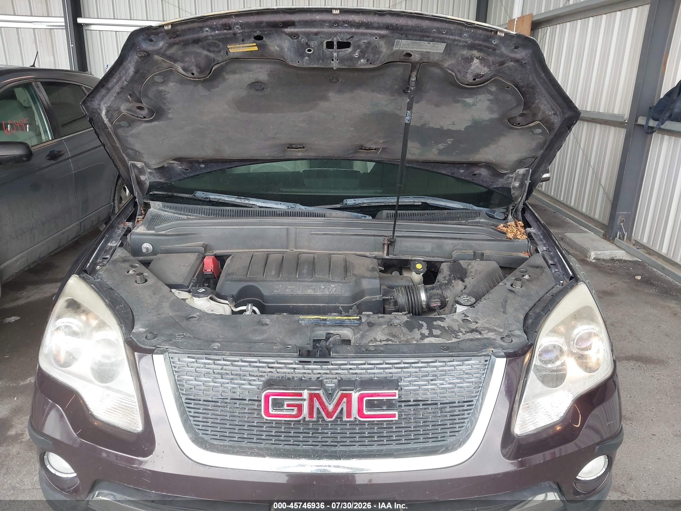 2008 Gmc Acadia Slt-1 Maroon vin: 1GKEV23768J163662