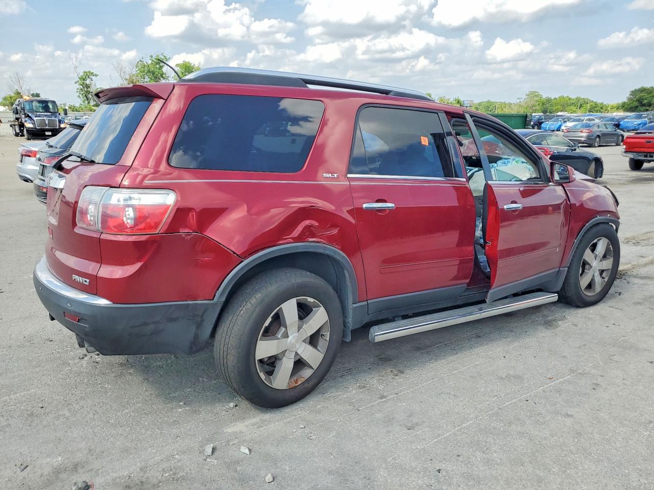 2009 Gmc Acadia Slt-1 Red vin: 1GKEV23D19J149059