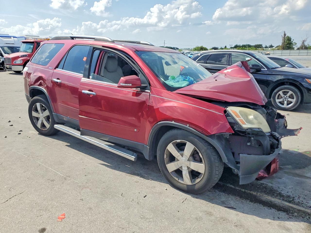 2009 Gmc Acadia Slt-1 Red vin: 1GKEV23D19J149059