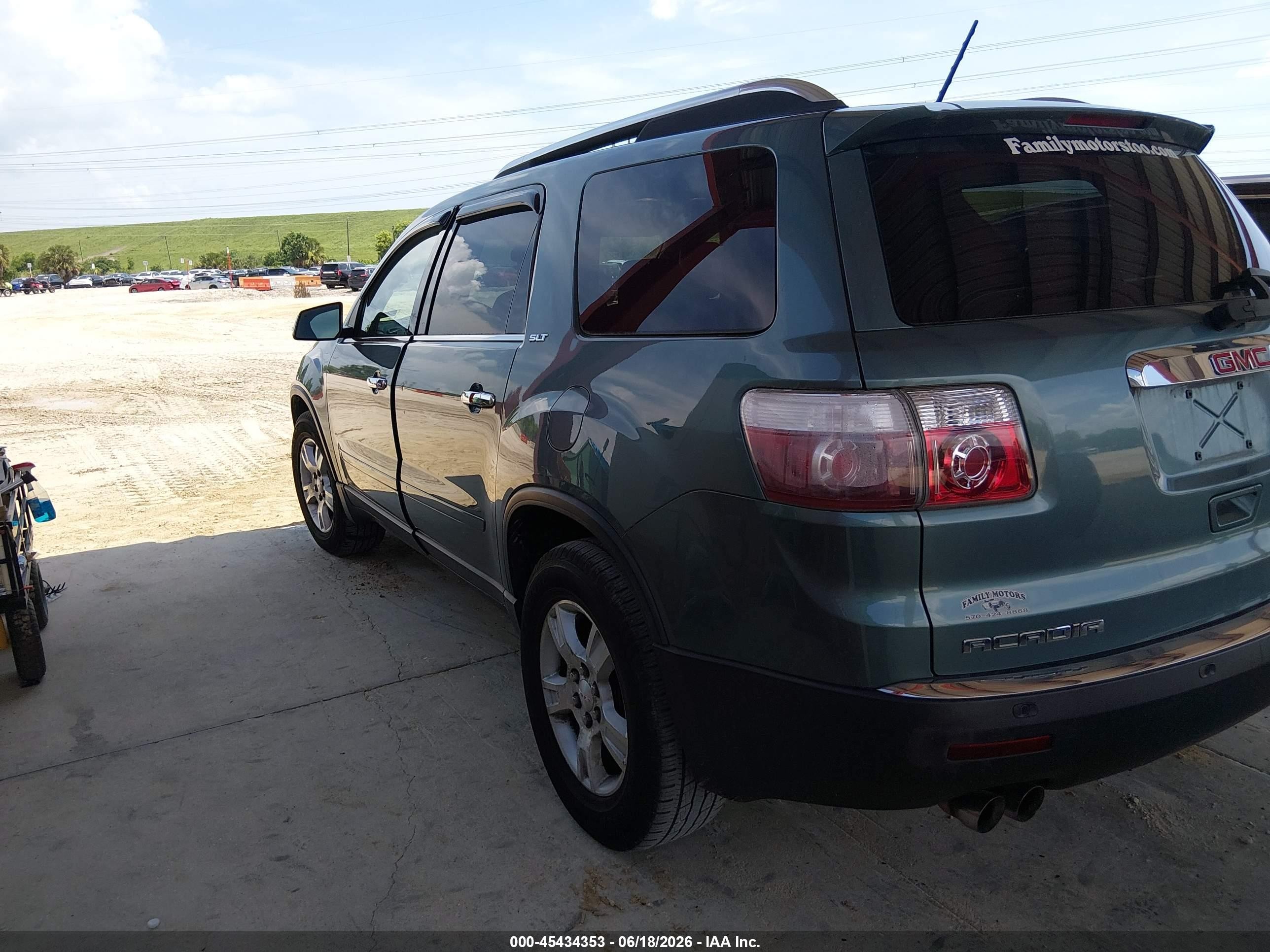 2009 Gmc Acadia Slt1 Gray vin: 1GKEV23D29J108407