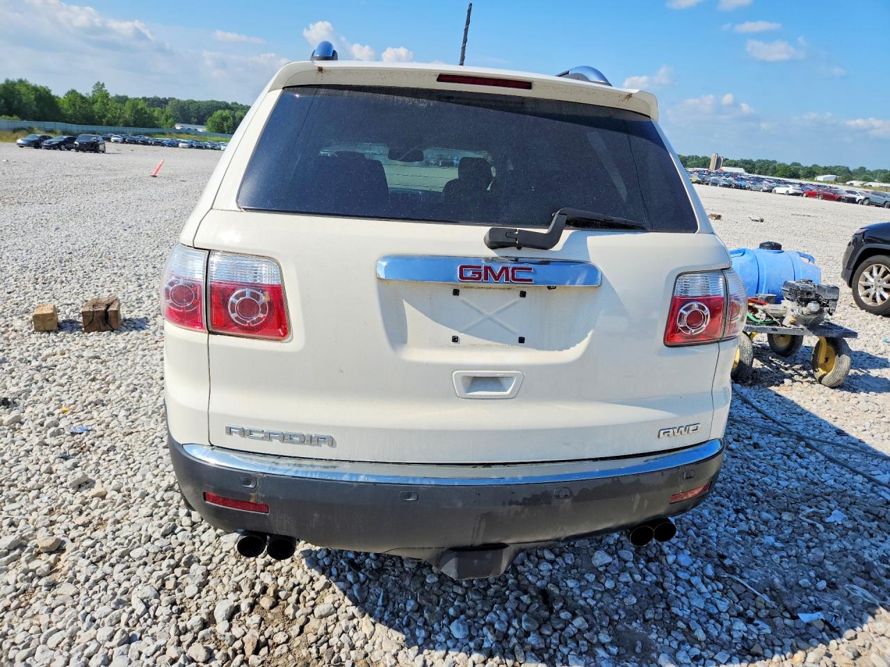 2009 Gmc Acadia Slt-1 White vin: 1GKEV23D39J184217