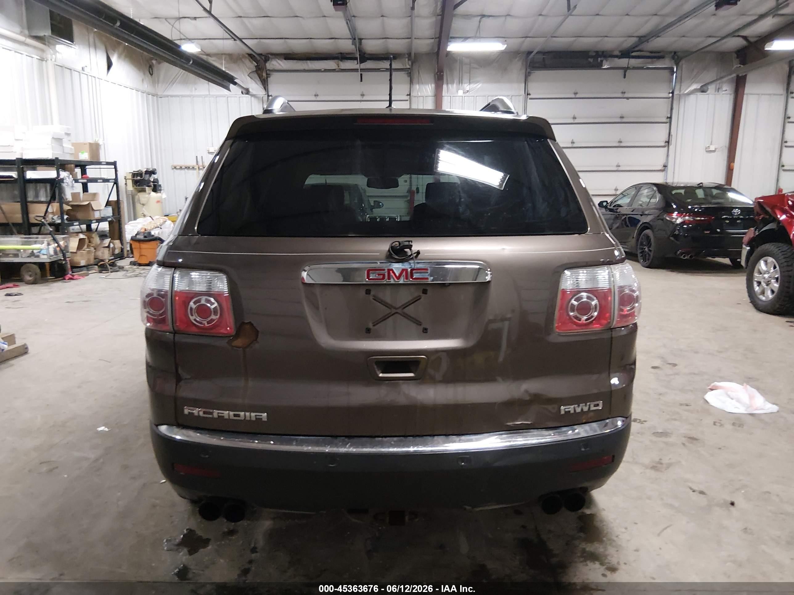 2009 Gmc Acadia Slt-1 Brown vin: 1GKEV23D99J167194