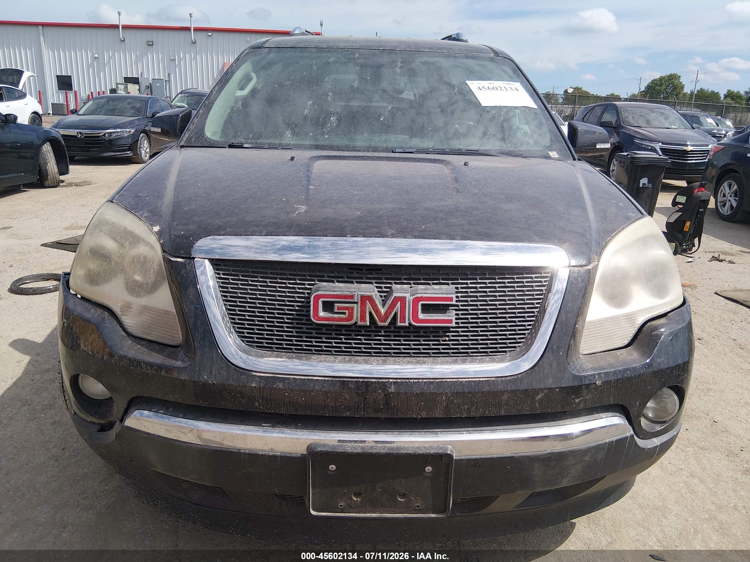 2009 Gmc Acadia Slt1 Black vin: 1GKEV23DX9J101401