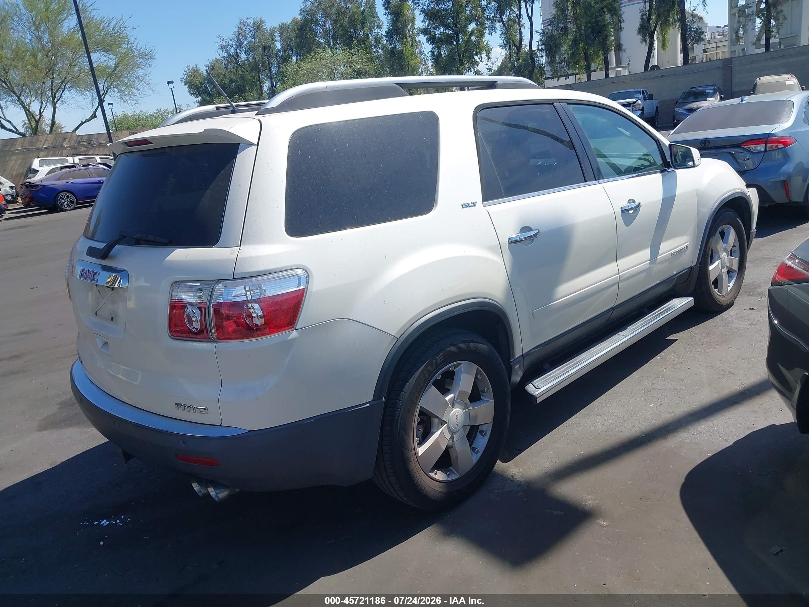 2008 Gmc Acadia Slt-2 Beige vin: 1GKEV33708J124359