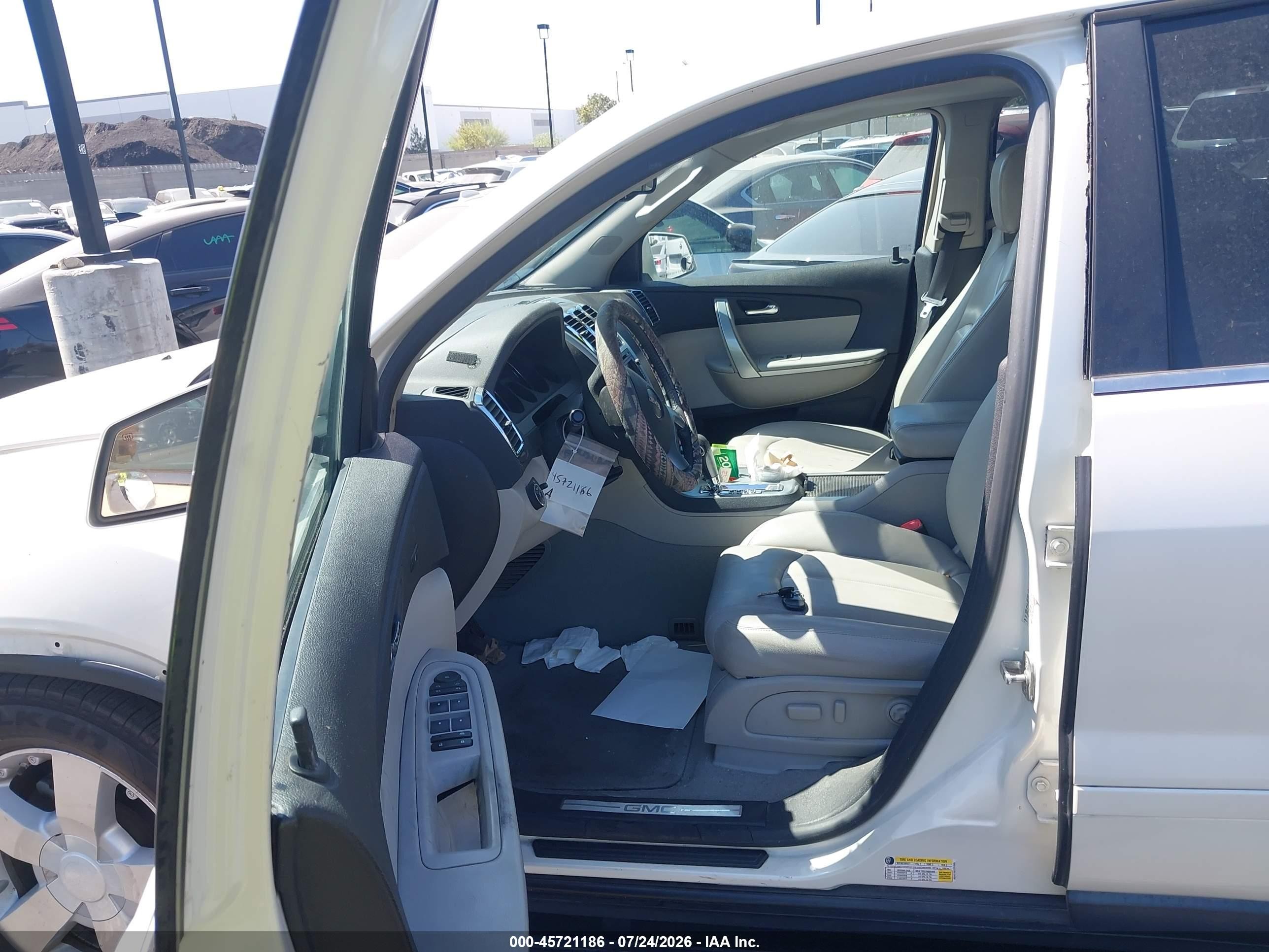 2008 Gmc Acadia Slt-2 Beige vin: 1GKEV33708J124359