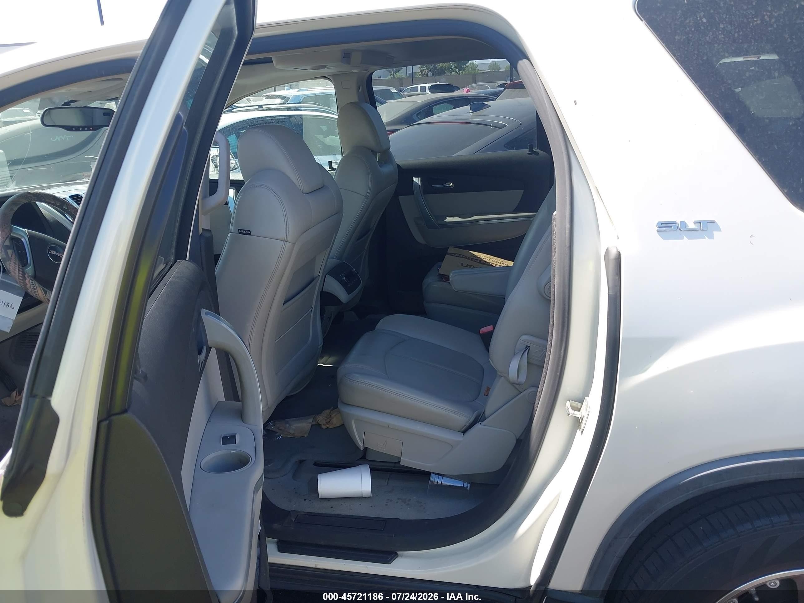 2008 Gmc Acadia Slt-2 Beige vin: 1GKEV33708J124359