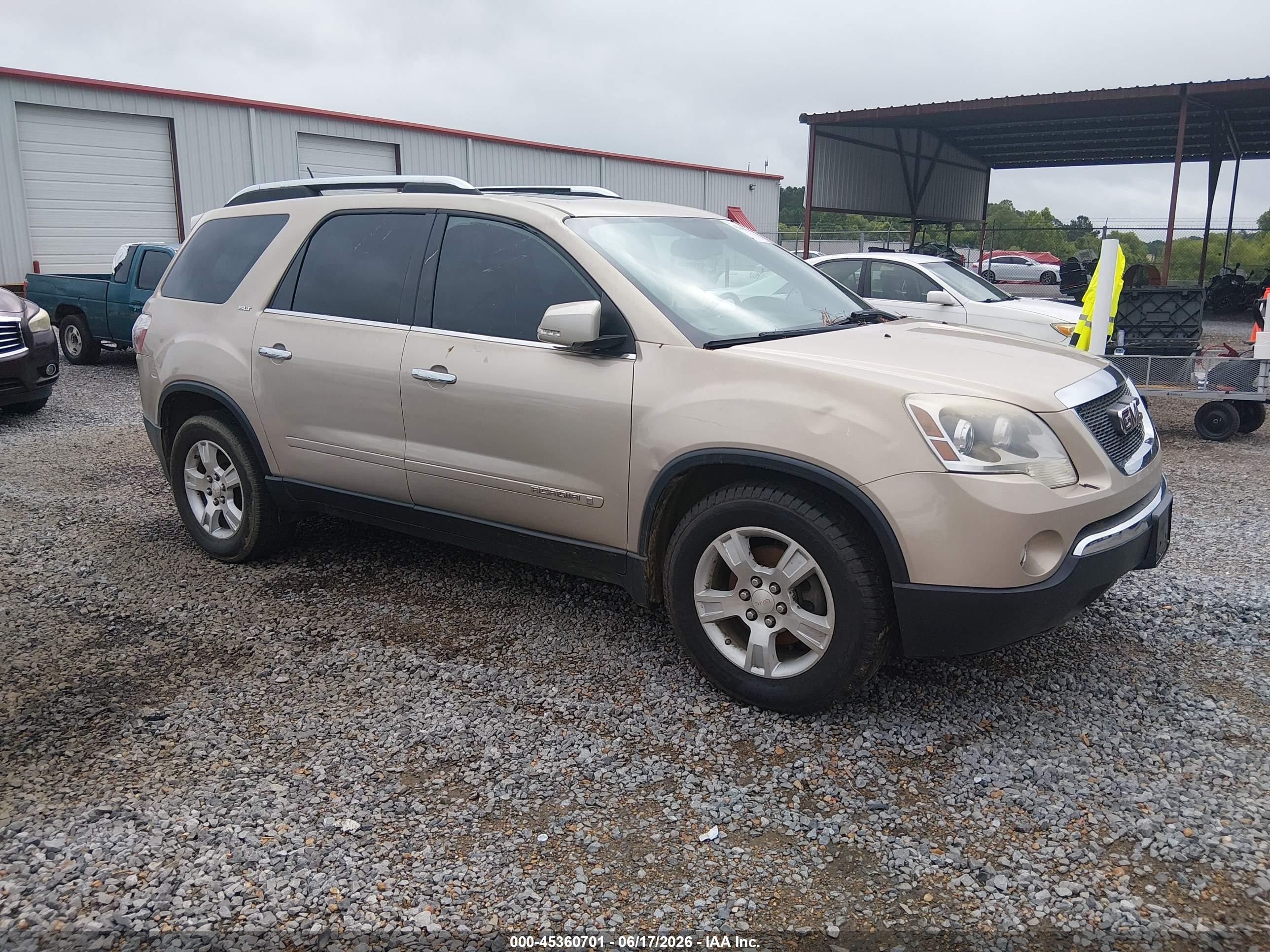 2008 Gmc Acadia Slt-2 Tan vin: 1GKEV33708J238538