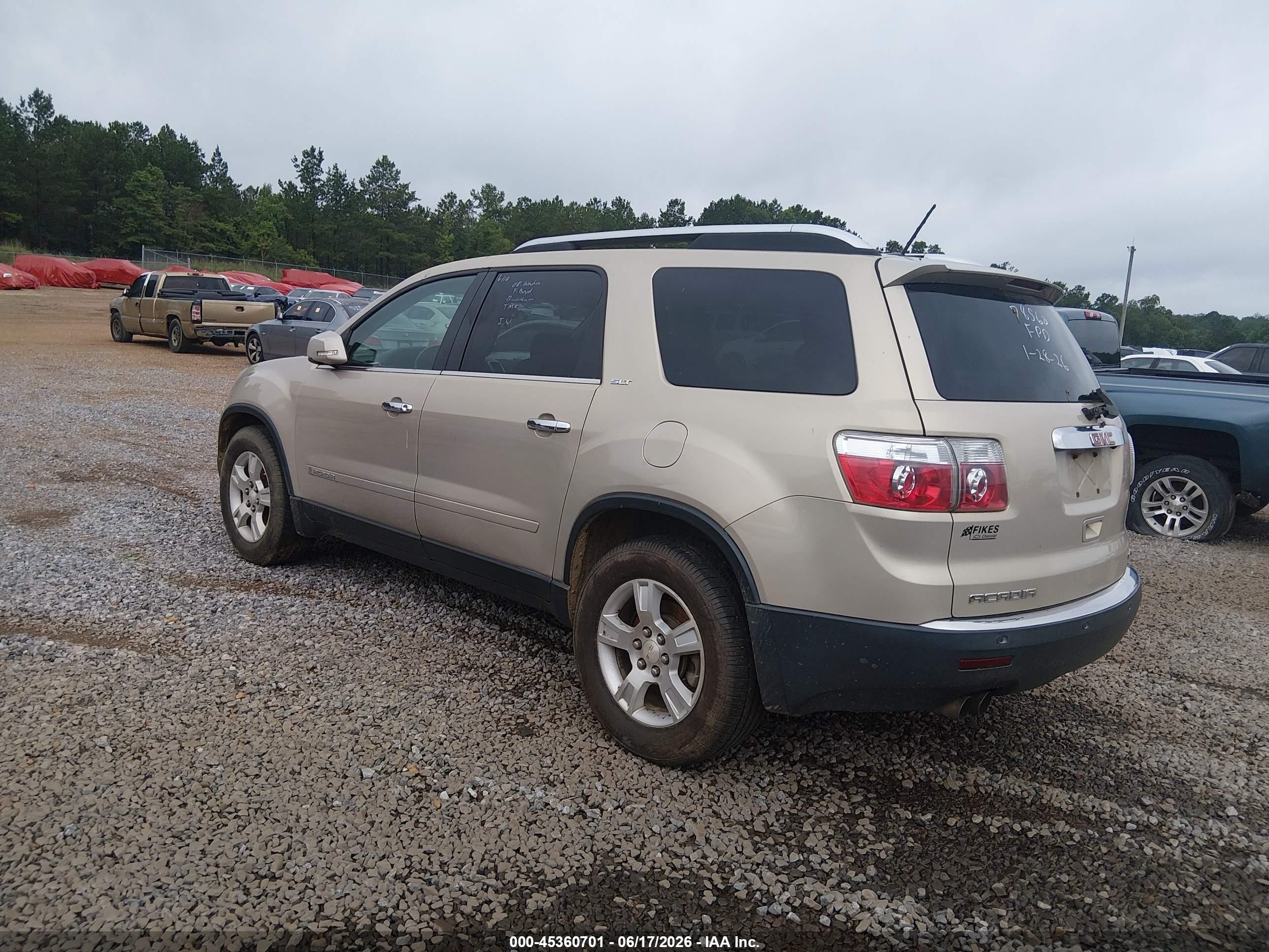 2008 Gmc Acadia Slt-2 Tan vin: 1GKEV33708J238538