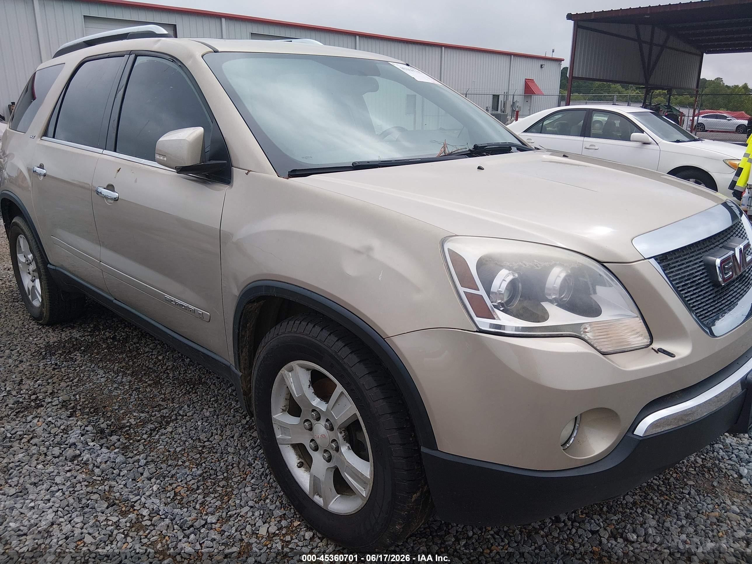 2008 Gmc Acadia Slt-2 Tan vin: 1GKEV33708J238538