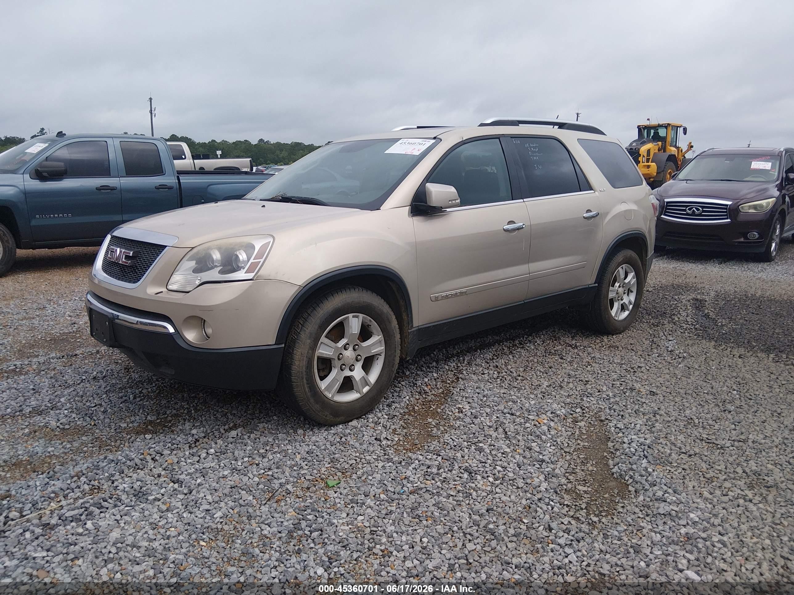 2008 Gmc Acadia Slt-2 Tan vin: 1GKEV33708J238538