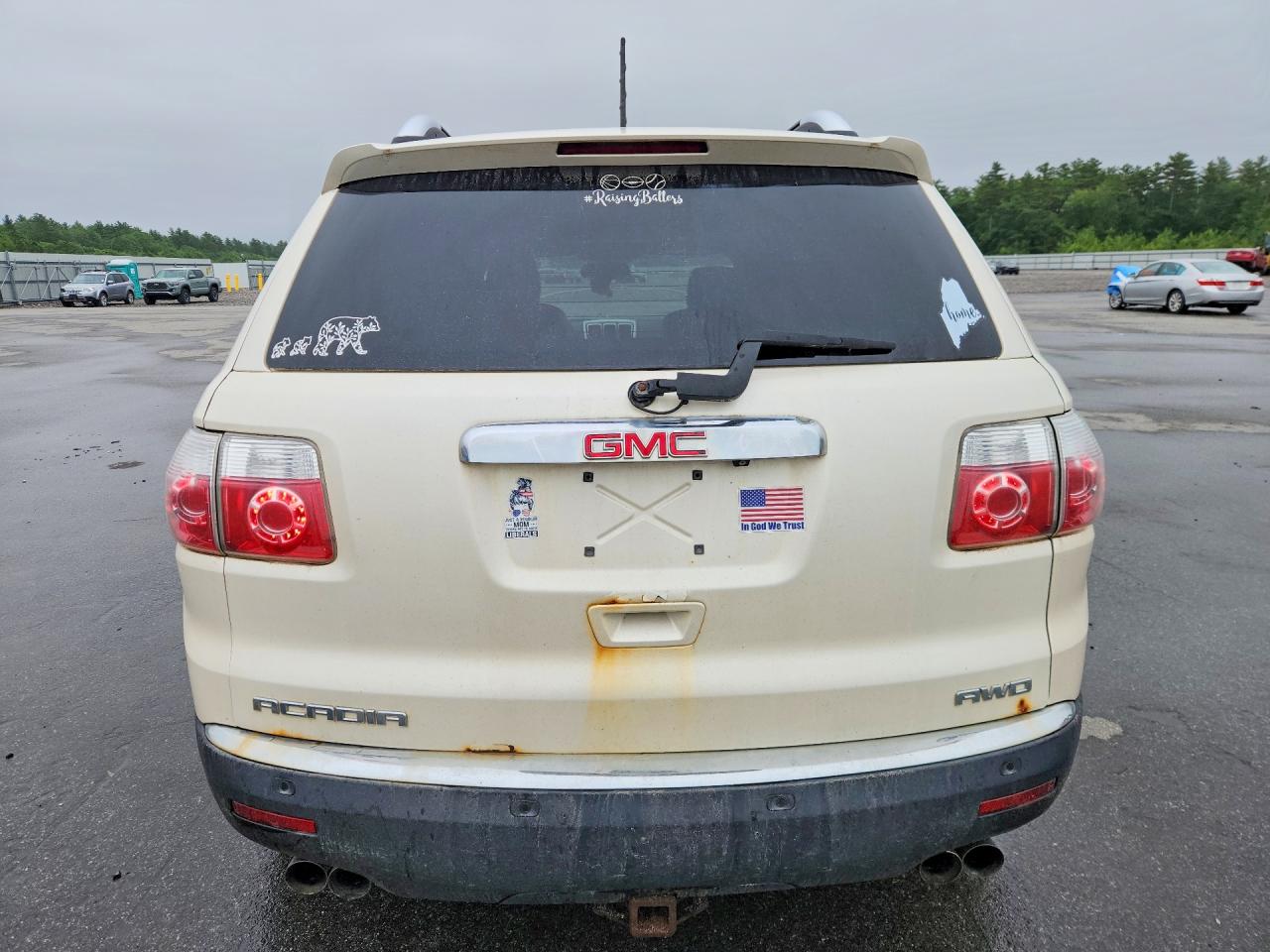 2008 Gmc Acadia White vin: 1GKEV33708J258286