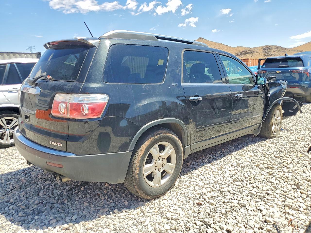 2008 Gmc Acadia Slt-2 Black vin: 1GKEV33718J140957