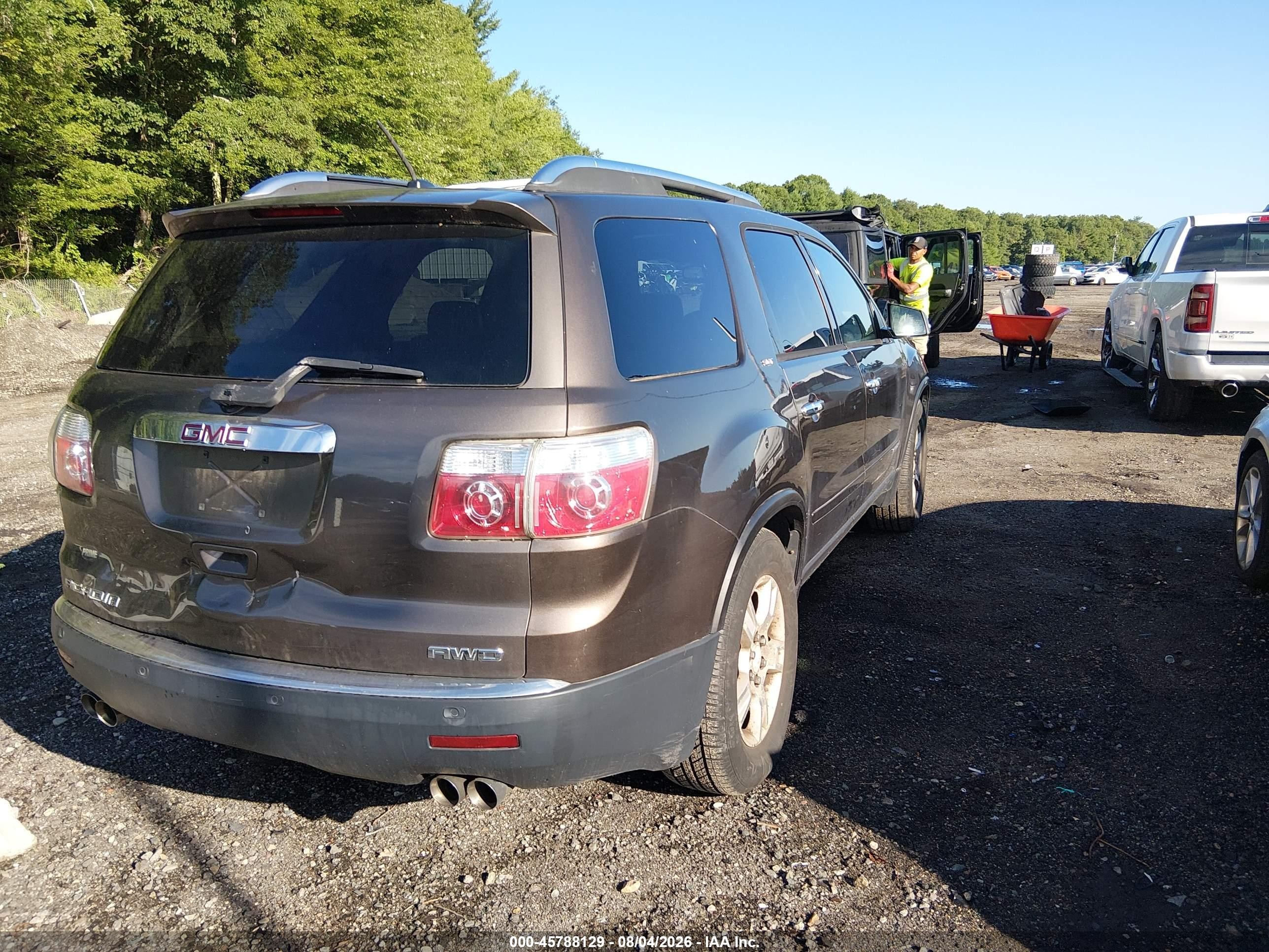2008 Gmc Acadia Slt-2 Brown vin: 1GKEV33728J146427