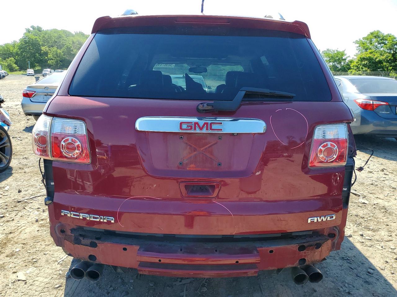 2008 Gmc Acadia Slt-2 Red vin: 1GKEV33738J218820