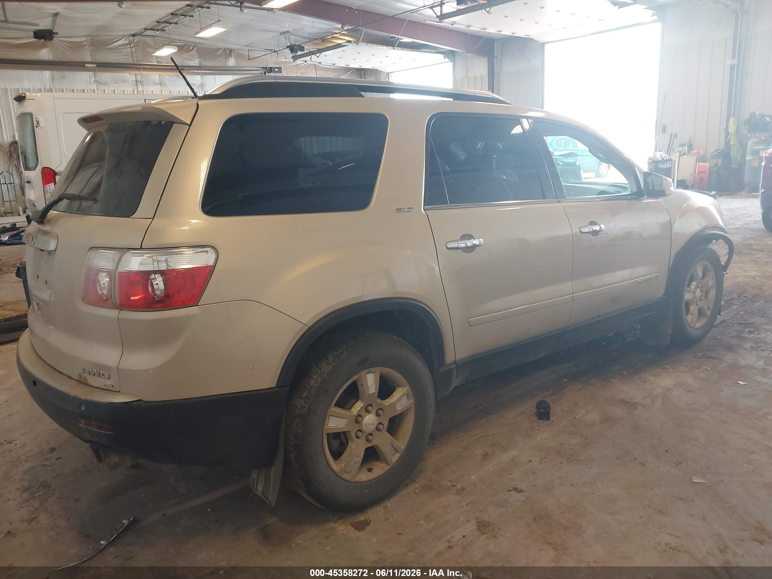2008 Gmc Acadia Slt-2 Tan vin: 1GKEV33738J283361