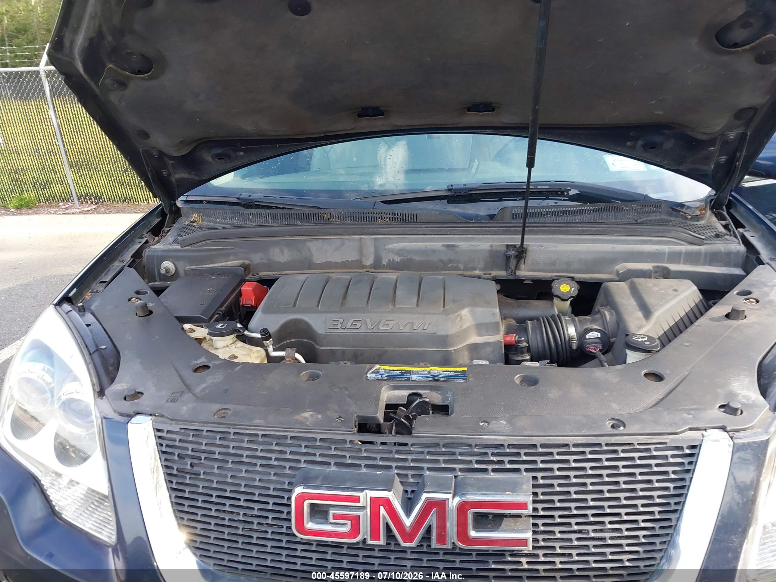 2008 Gmc Acadia Slt-2 Синий vin: 1GKEV33758J279781