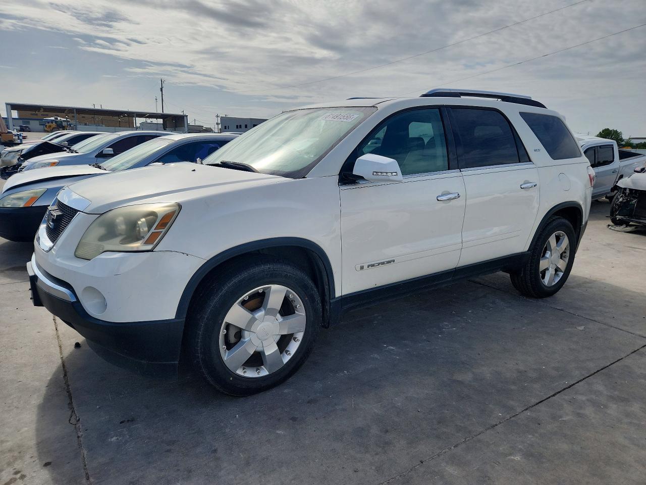 2007 Gmc Acadia Slt-2 White vin: 1GKEV33767J101294