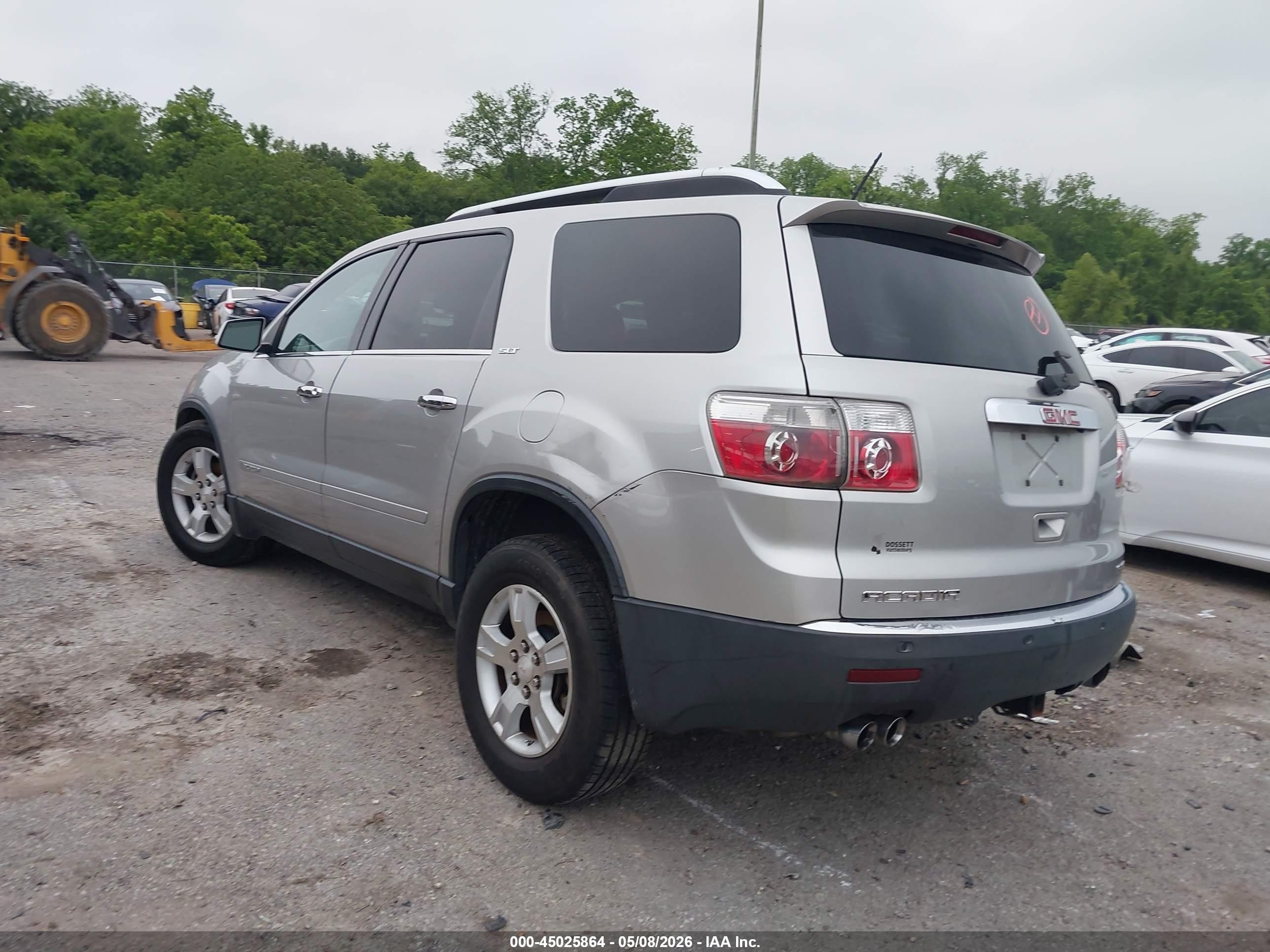 2008 Gmc Acadia Slt-2 Silver vin: 1GKEV33788J138462
