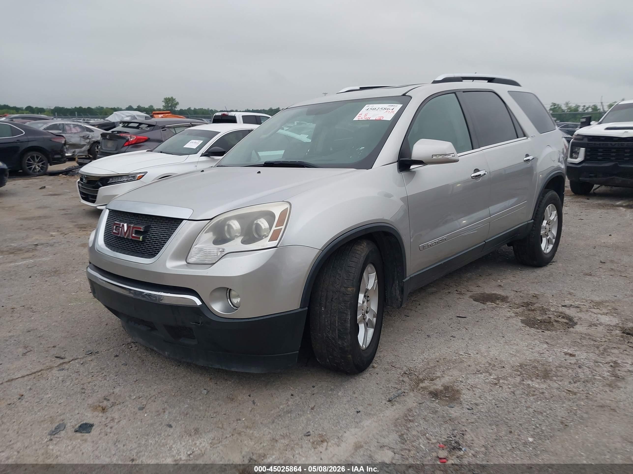 2008 Gmc Acadia Slt-2 Silver vin: 1GKEV33788J138462