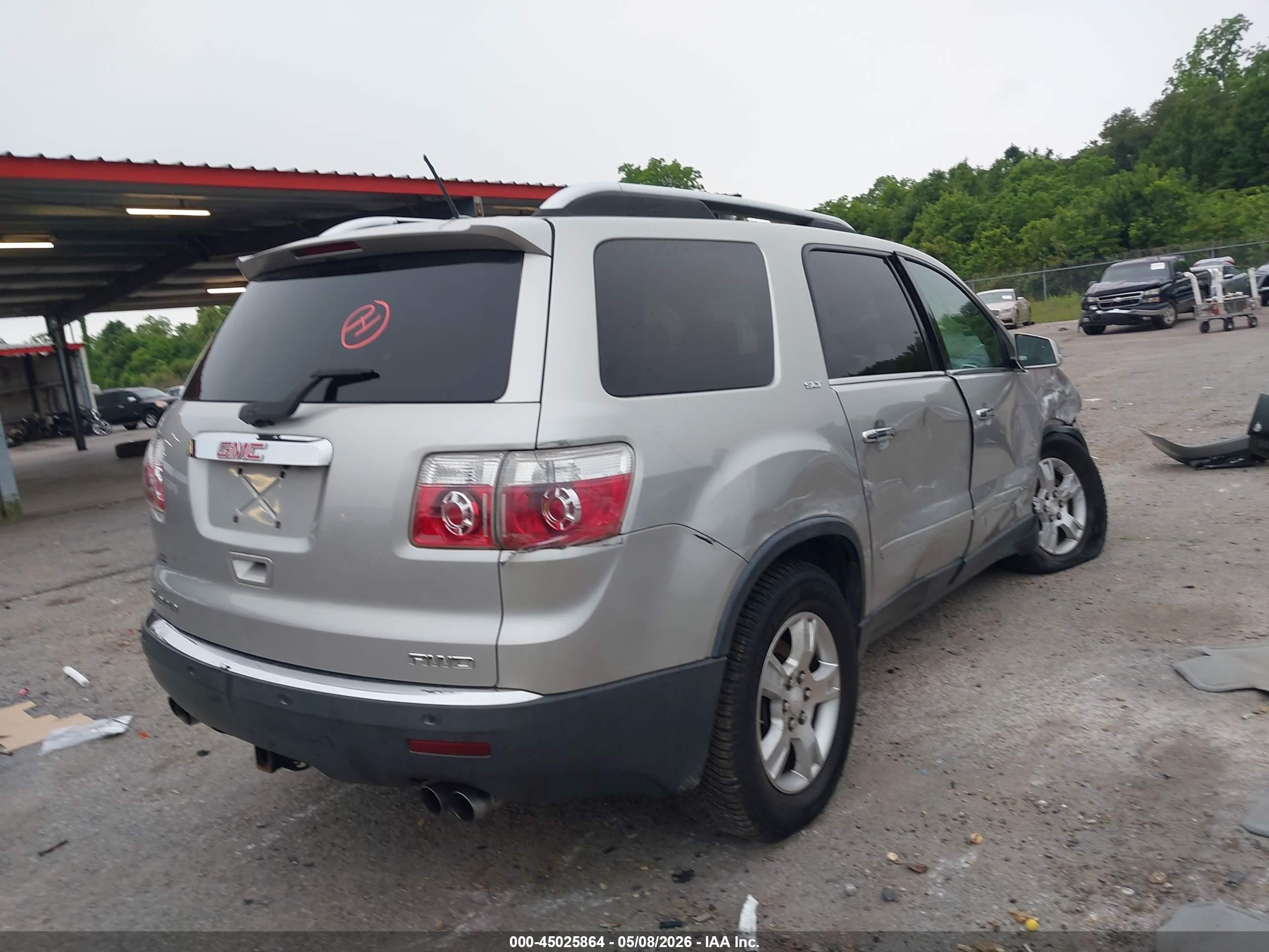 2008 Gmc Acadia Slt-2 Silver vin: 1GKEV33788J138462