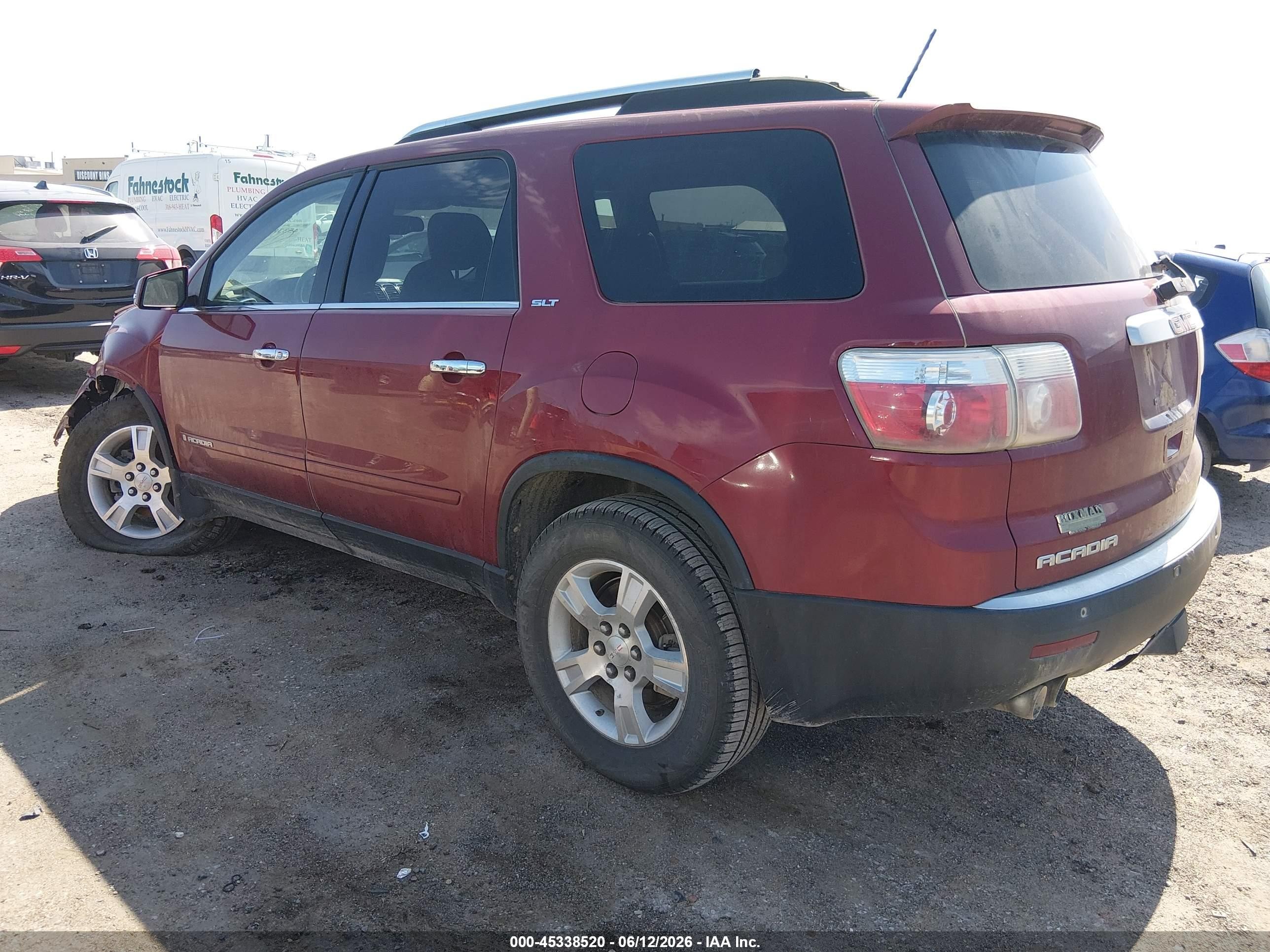 2008 Gmc Acadia Slt-2 Красный vin: 1GKEV33788J235449
