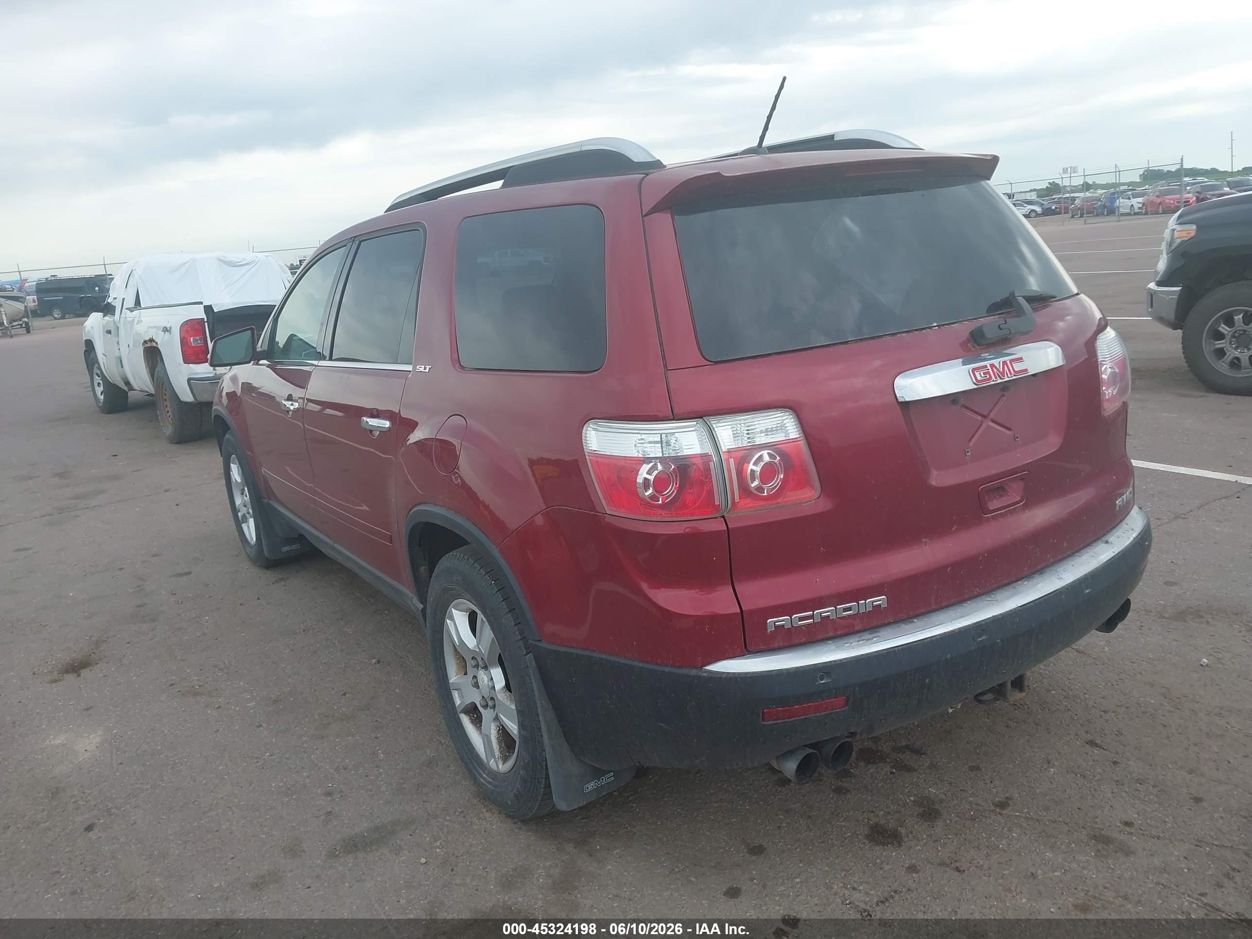 2009 Gmc Acadia Slt-2 Red vin: 1GKEV33D09J149365